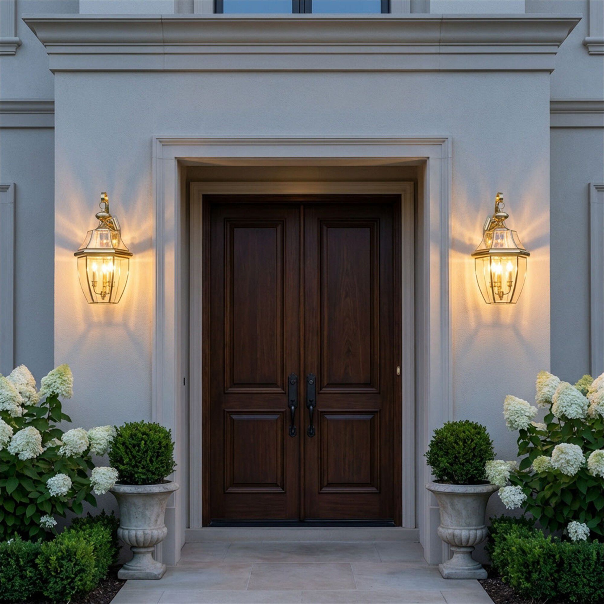 Lancaster 23 Inch Tall 3 Light Outdoor Wall Light,
