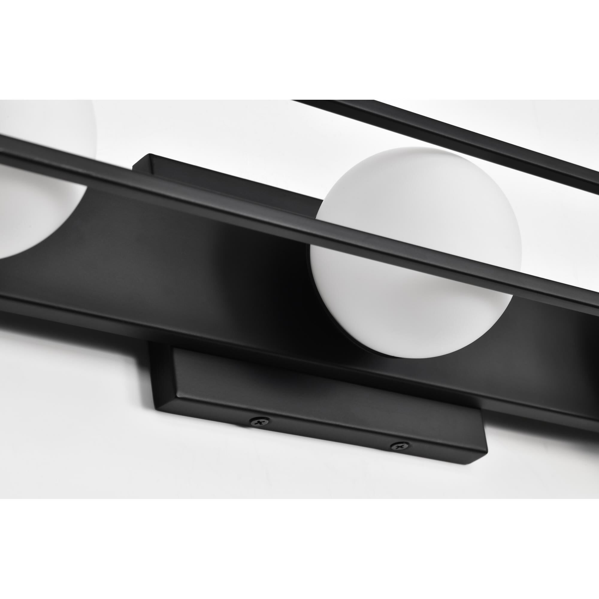 Shown in Matte Black finish and Frost glass