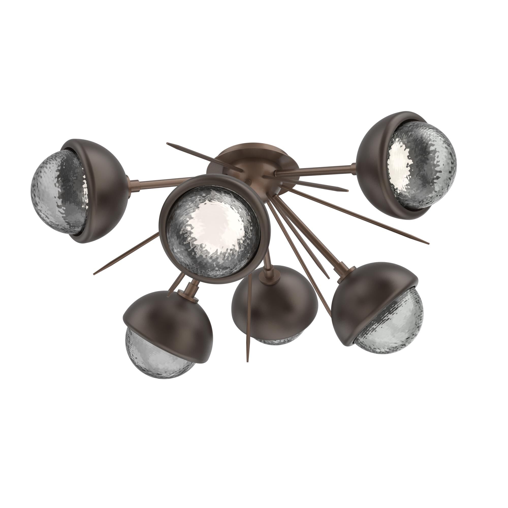 Levi Wilson Cabochon 28 Inch Semi Flush Mount by Hammerton Studio