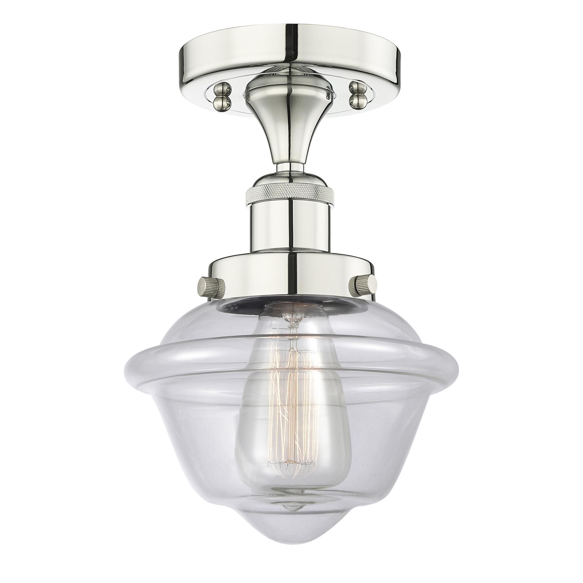 Bruno Marashlian Oxford 6 Inch 1 Light Semi Flush Mount by Innovations Lighting