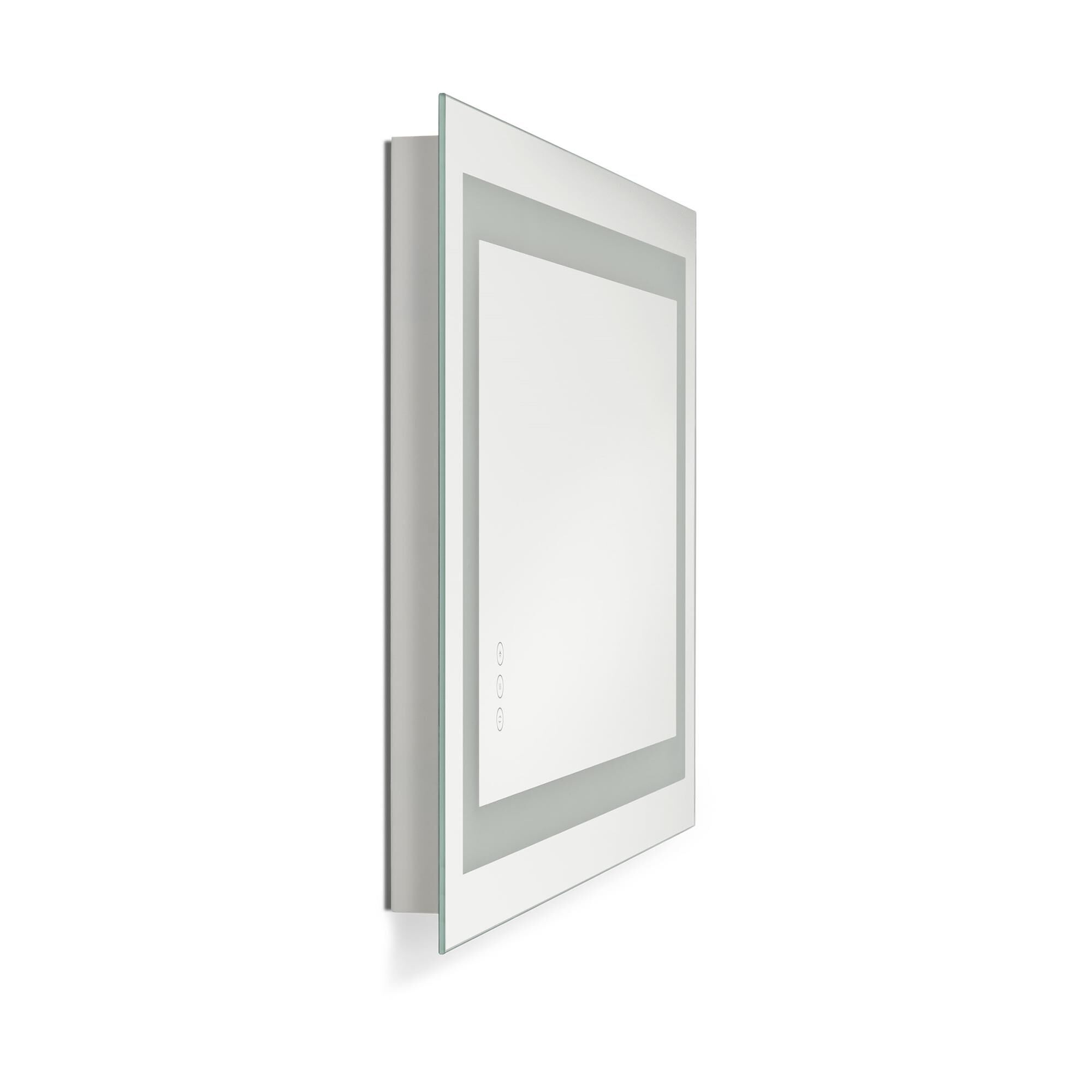 Shown in Might Bright White finish and Mirror Glass shade