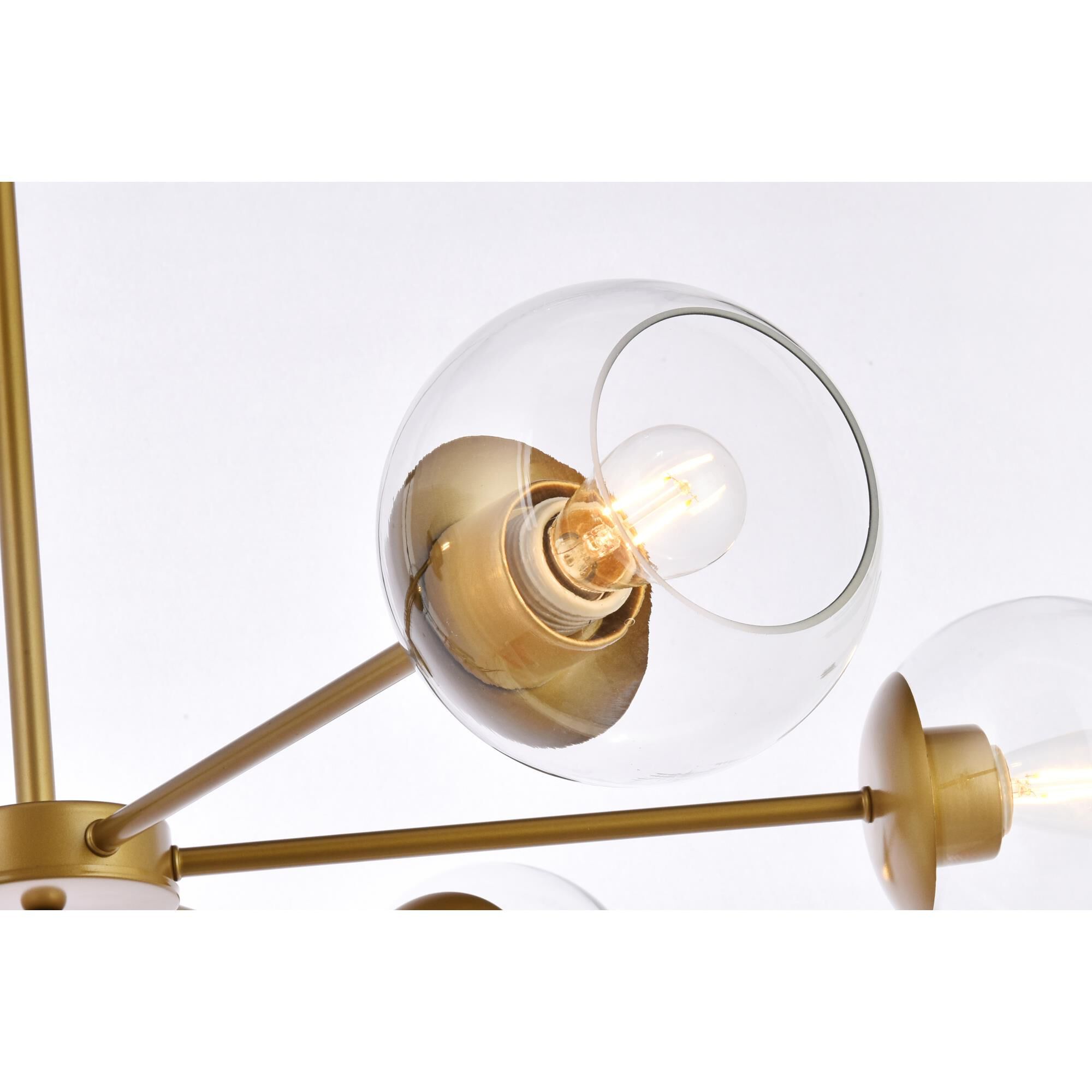 Briggs 36 Inch 6 Light Chandelier by Elegant Lighting