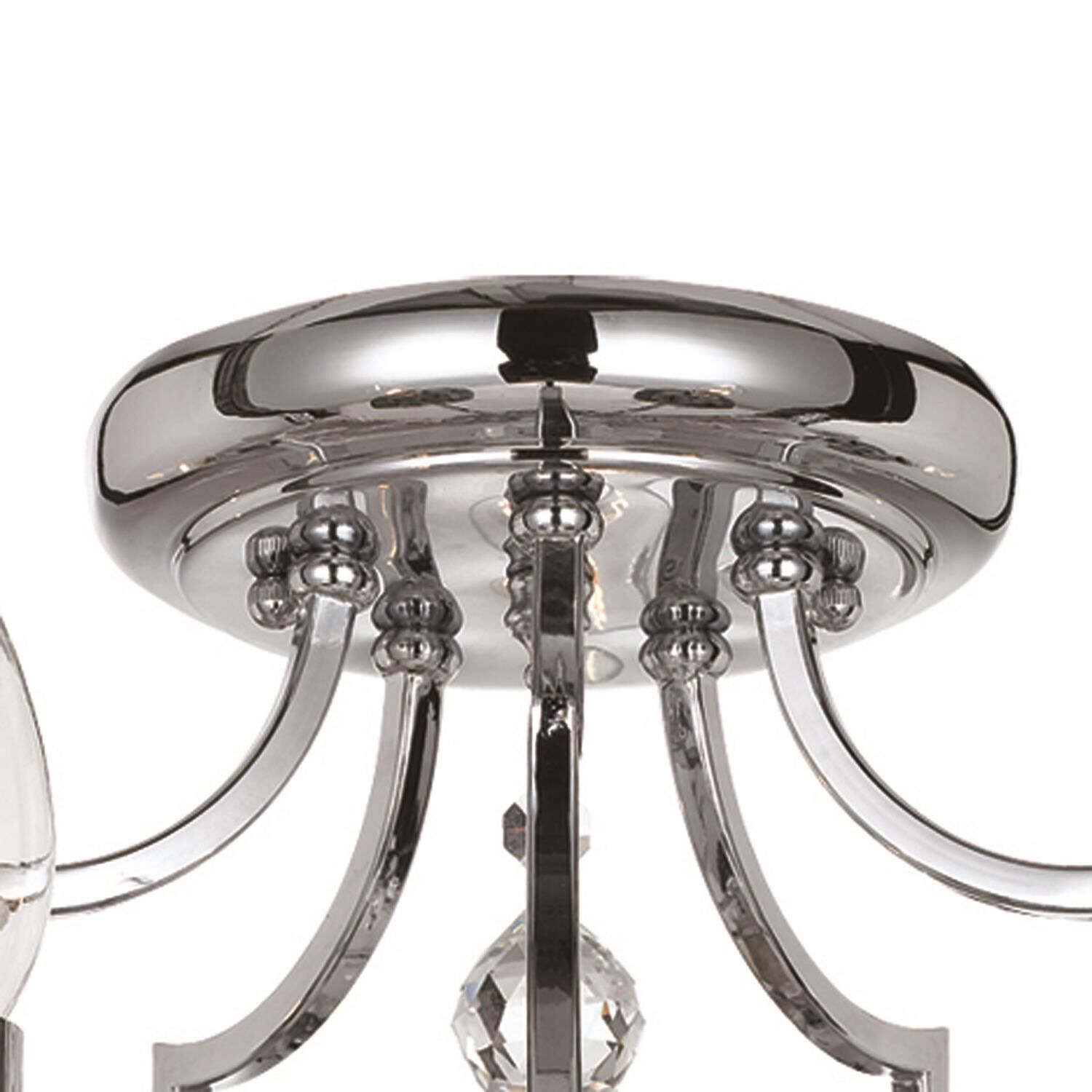 Cedar 18 Inch 5 Light Semi Flush Mount by Crystorama