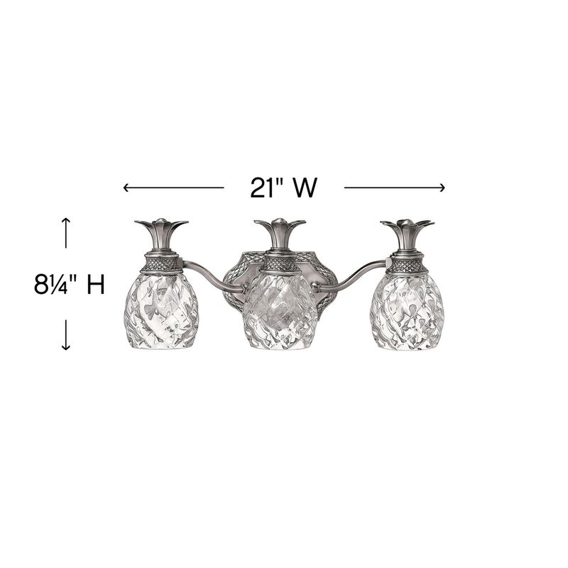 Plantation 21 Inch 3 Light Bath Vanity Light by Hinkley Lighting