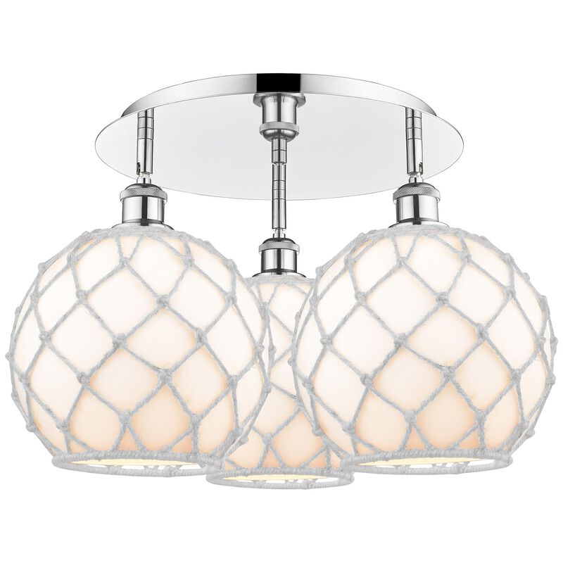 Bruno Marashlian Farmhouse Rope 22 Inch Flush Mount by Innovations Lighting