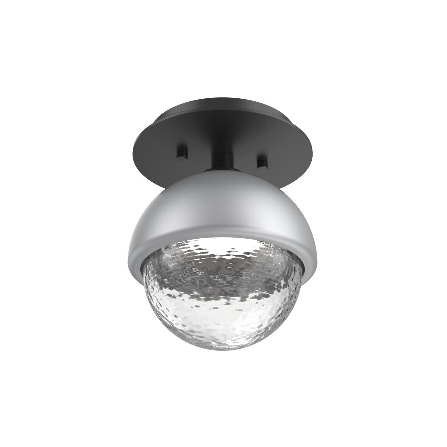 Shown in Matte Black finish and Clear glass and Classic Silver accent