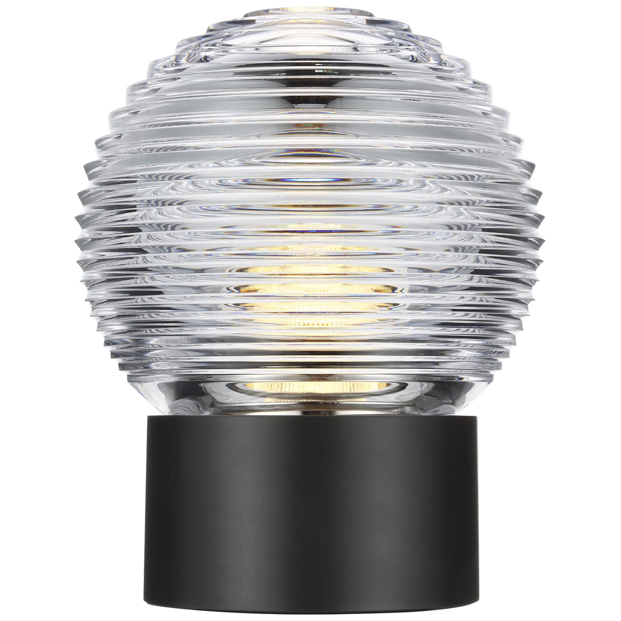 Shown in Bronze finish and Clear crystal