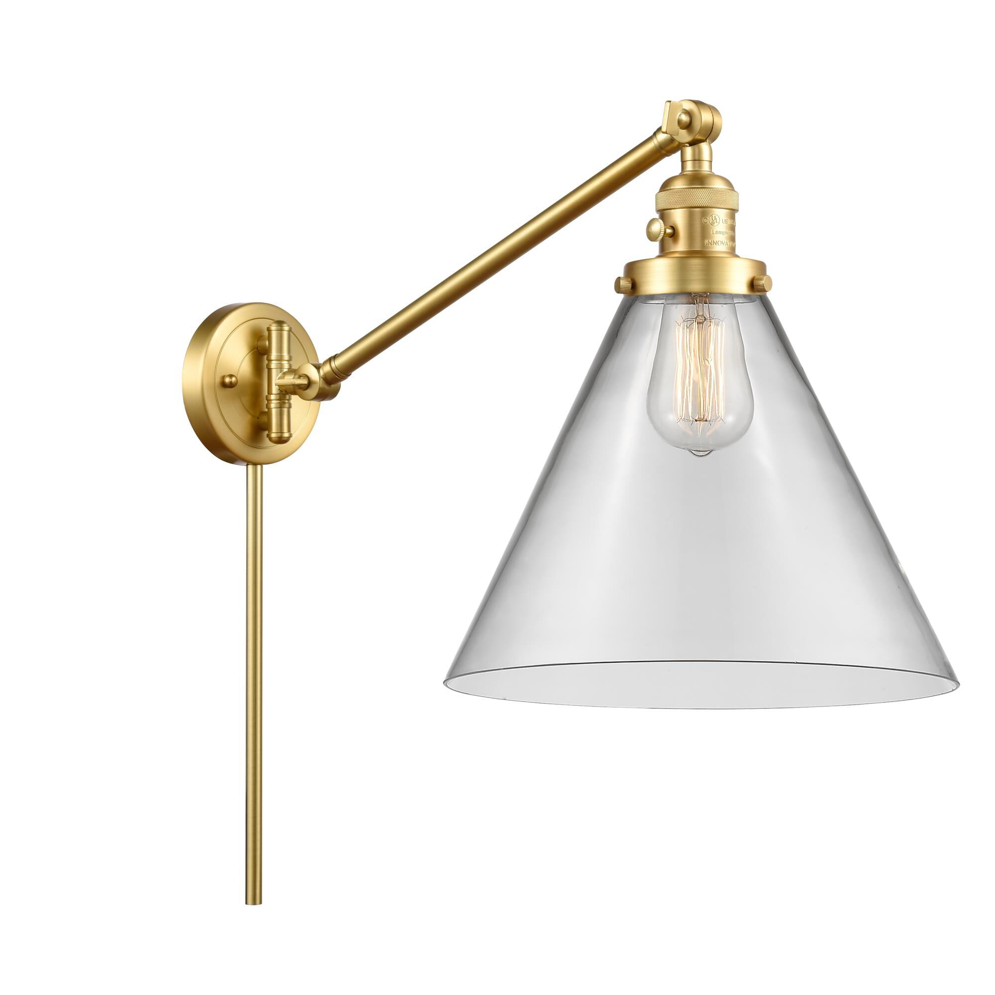 Bruno Marashlian Cone Wall Swing Lamp by Innovations Lighting