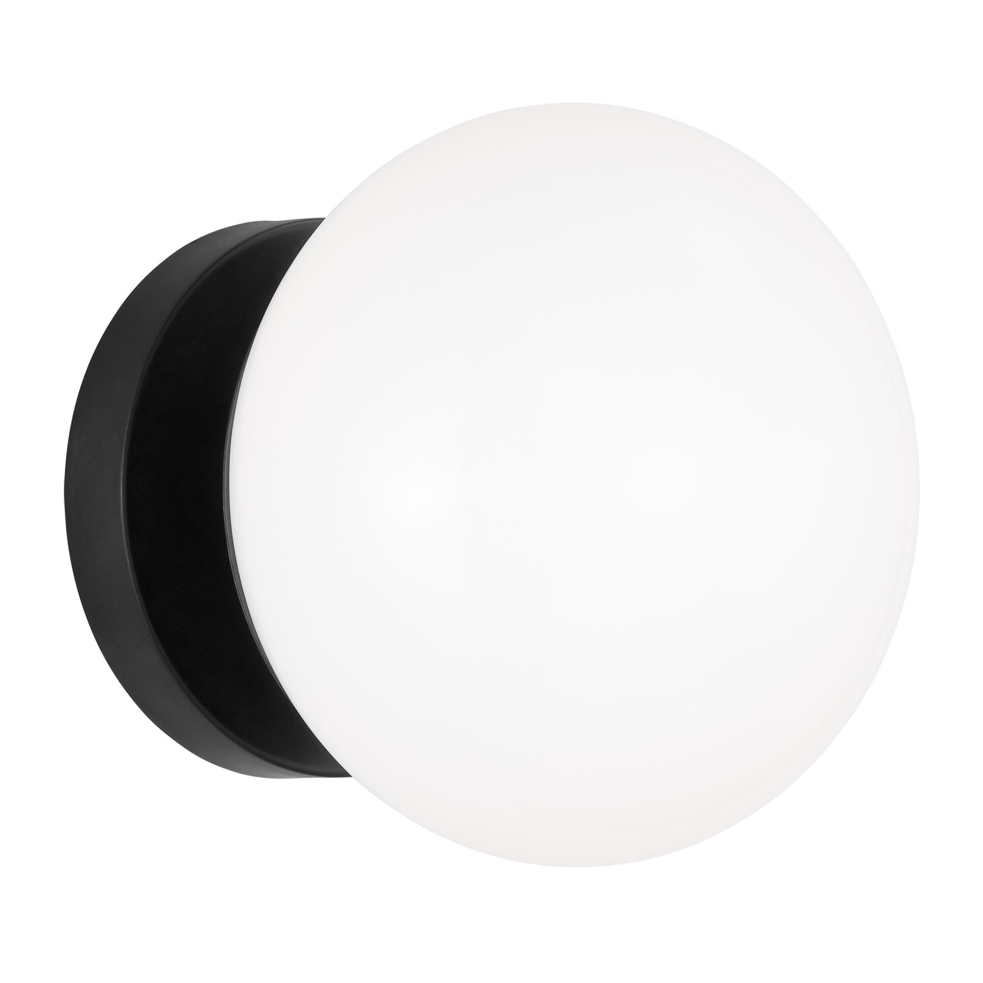 Shown in Aged Iron finish and Milk White Glass shade