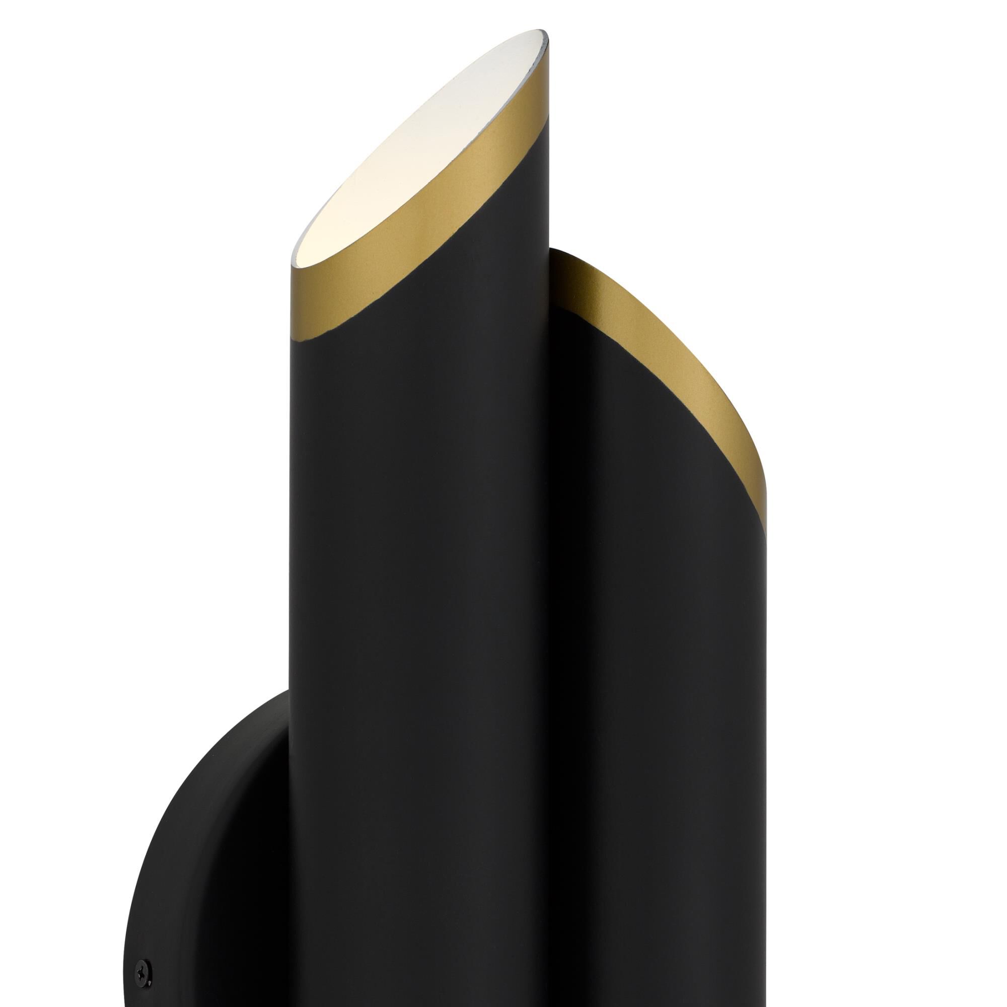 Shown in Matte Black finish and Mbk Outside And Painted White Inside shade