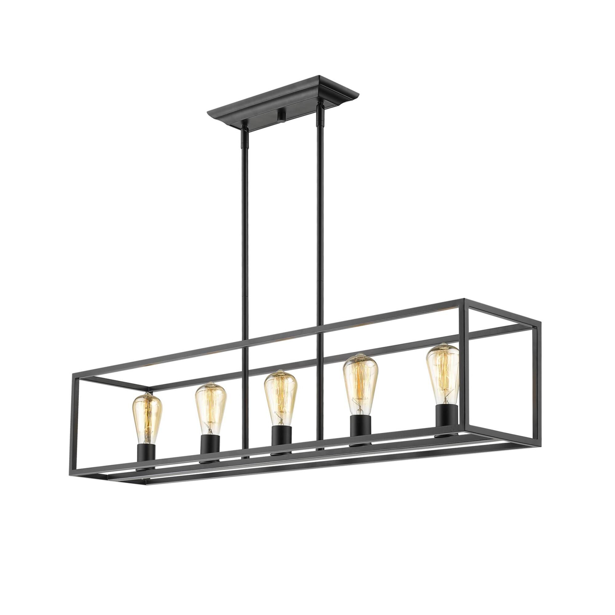 Wesson 41 Inch 5 Light Linear Suspension Light by Golden Lighting