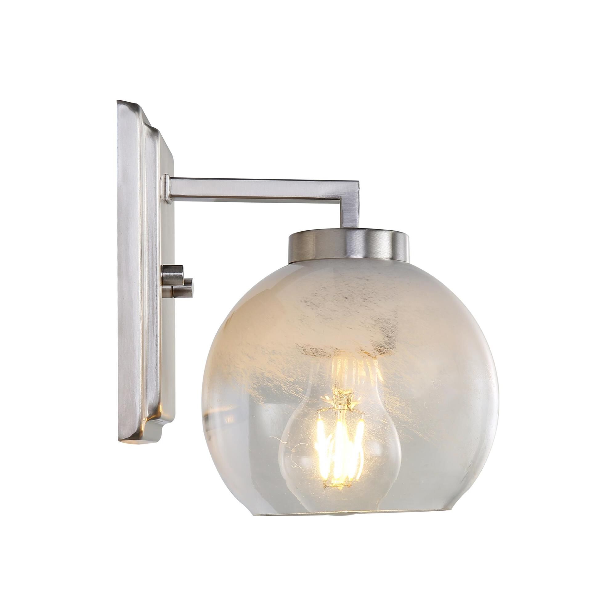 Shown in Pewter finish and Alabaster shade