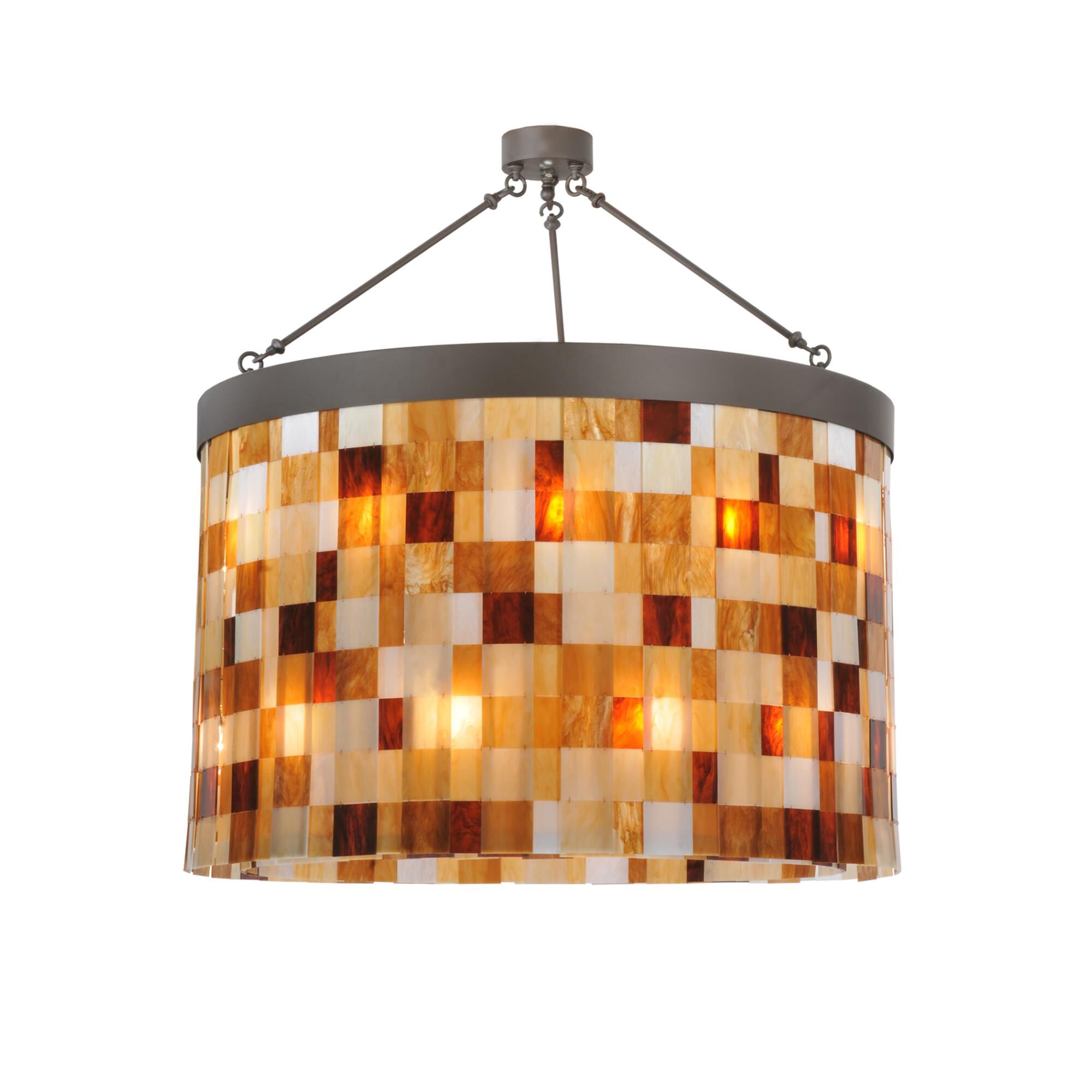 Cilindro Calico 44 Inch 24 Light Semi Flush Mount by Meyda Lighting