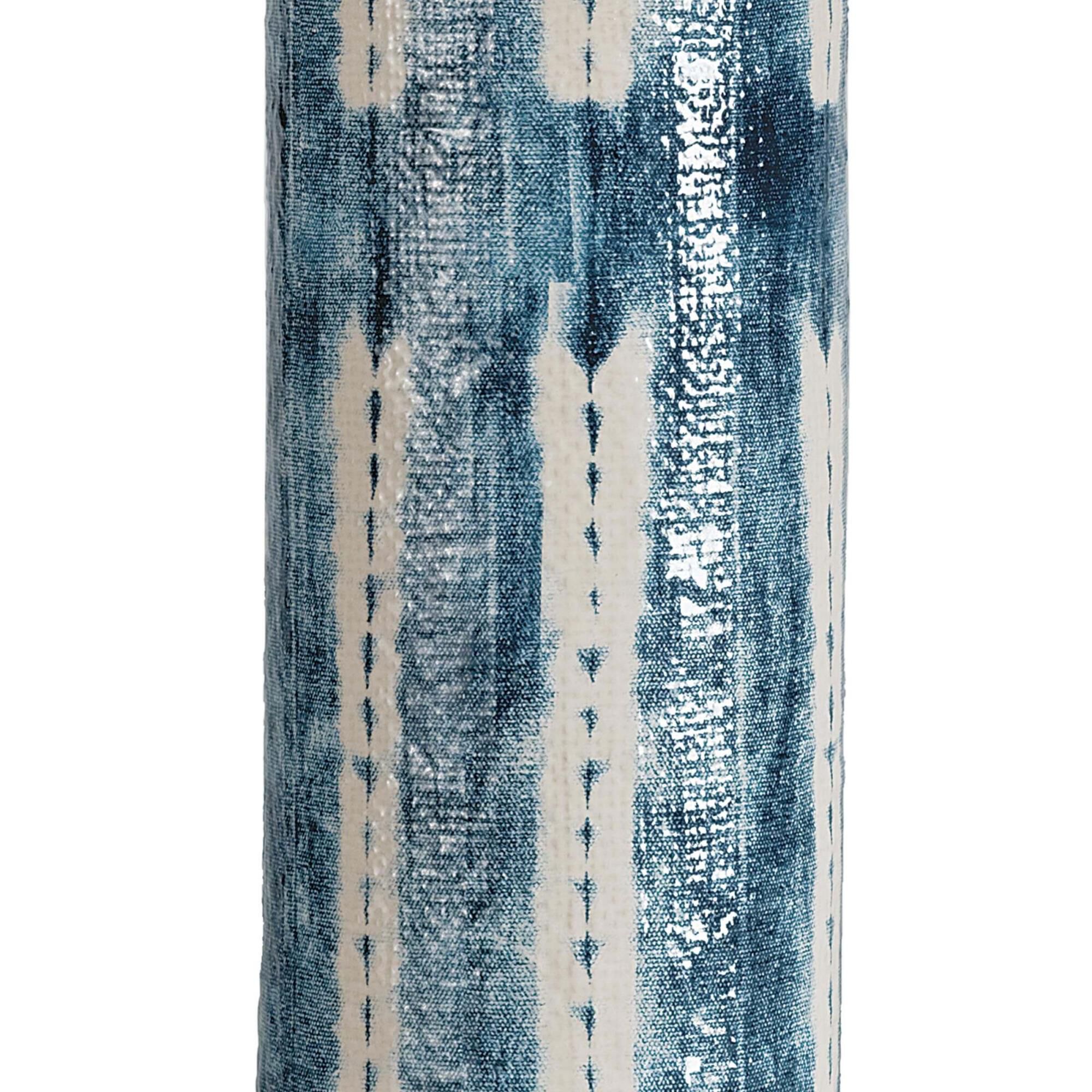 Shown in Indigo finish and Linen shade