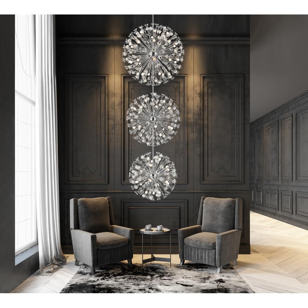 Shown in Chrome finish and Royal Cut crystal