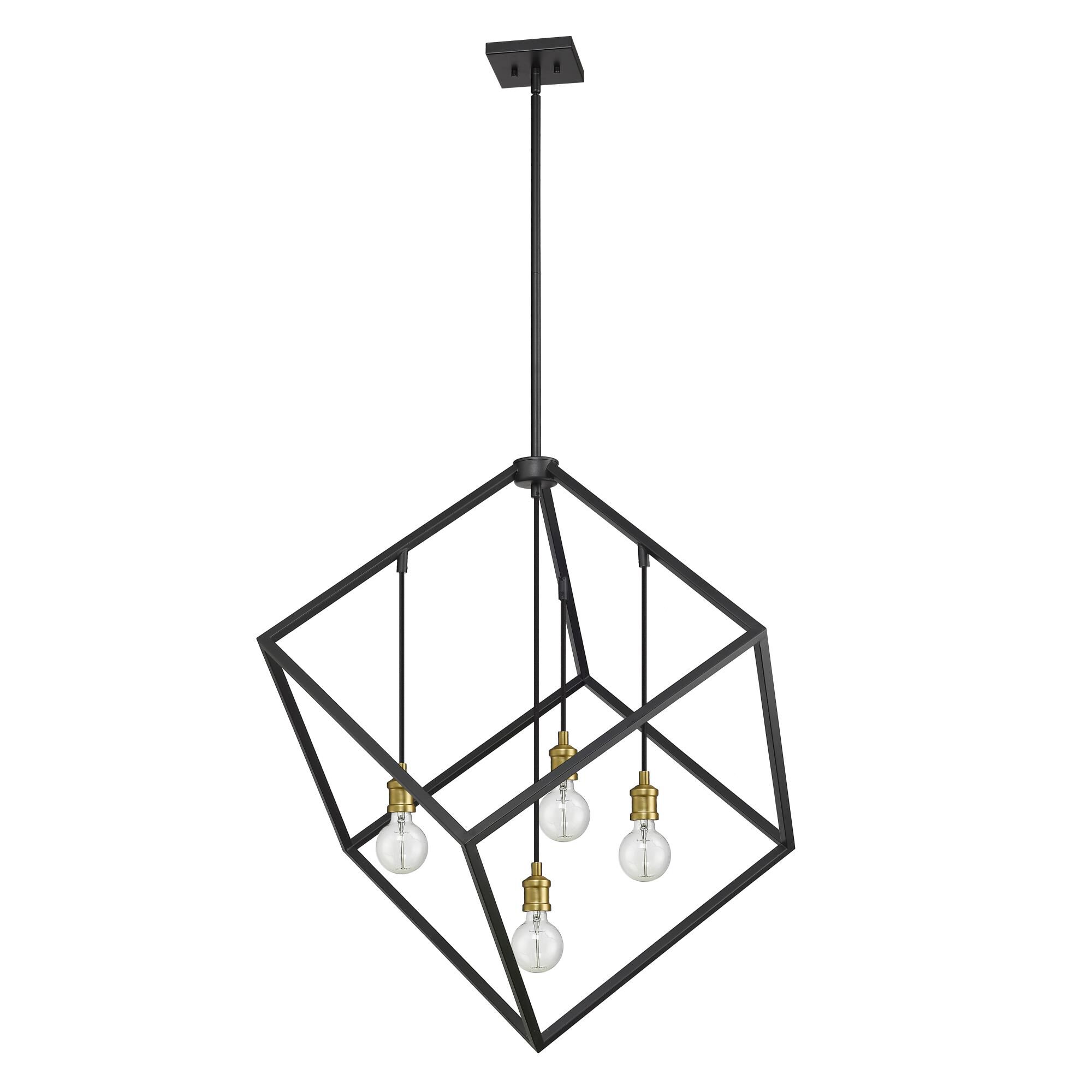 Vertical 34 Inch 4 Light Chandelier by Z-Lite
