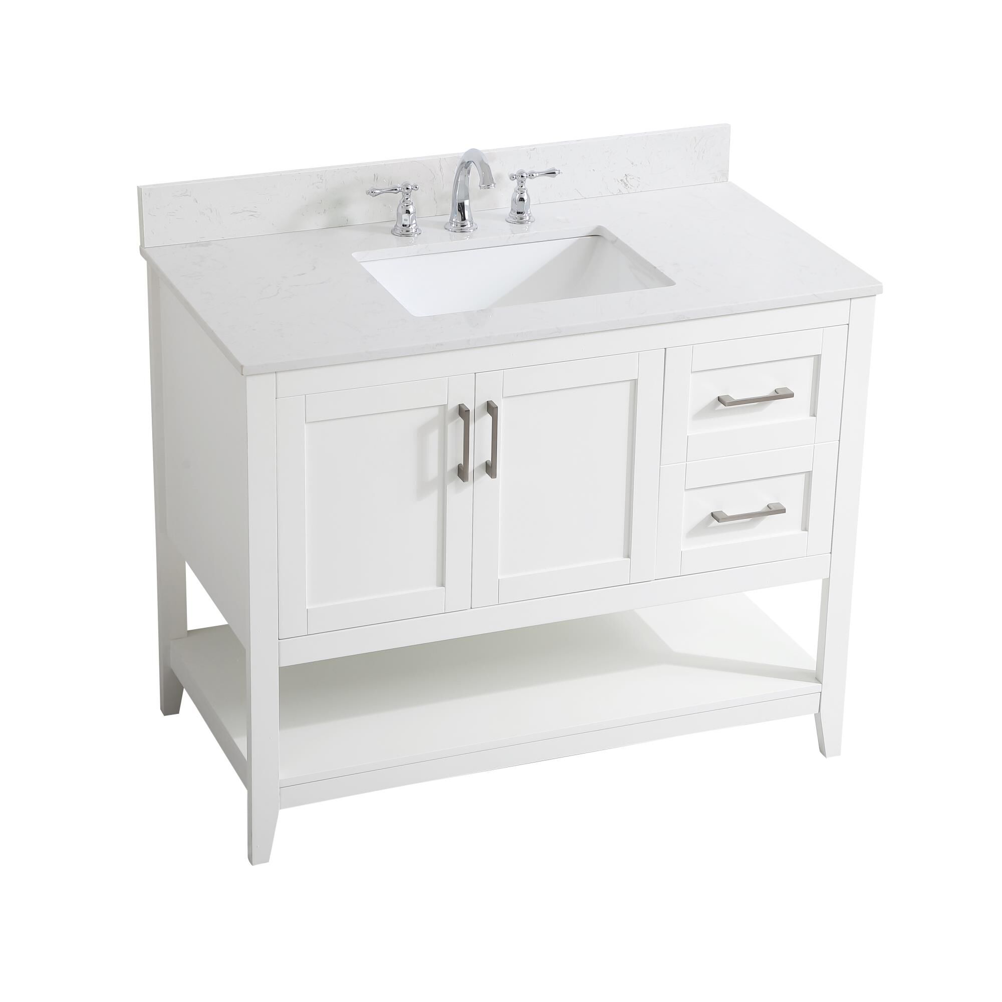 Shown in White finish