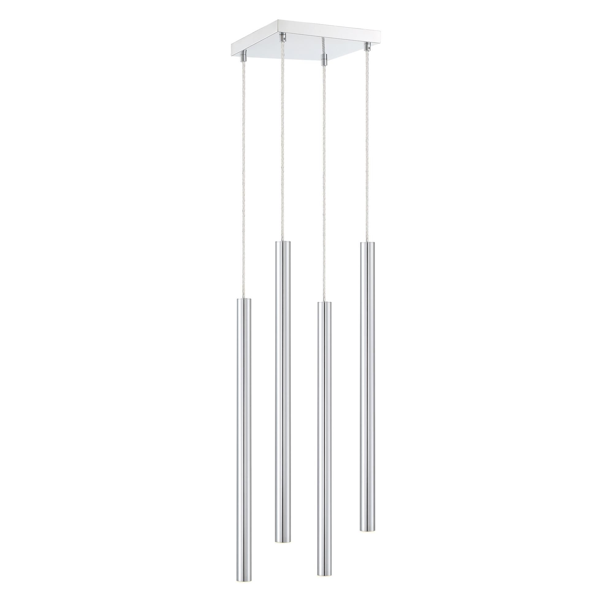 Shown in Chrome finish and Steel glass and Steel shade