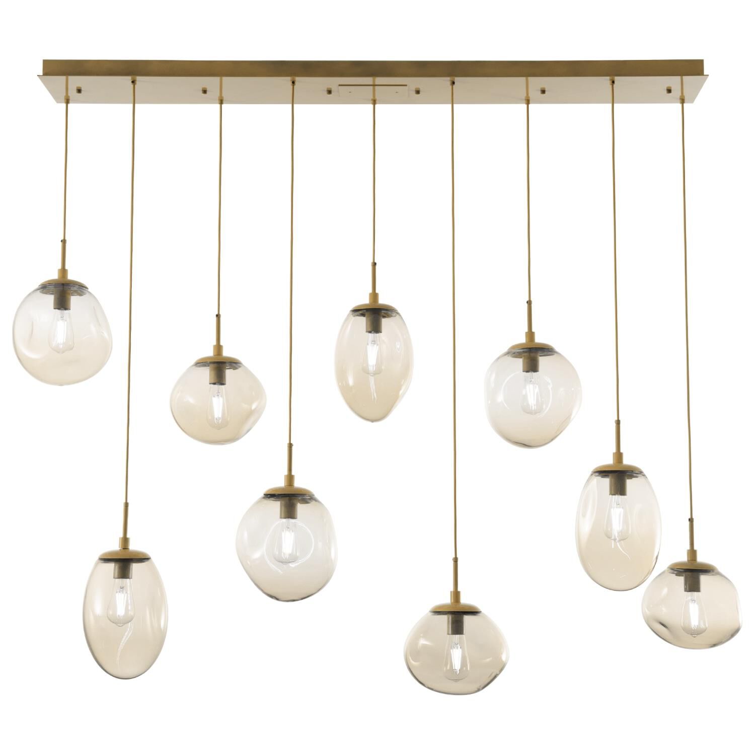 Levi Wilson Nebula 70 Inch 9 Light Linear Suspension Light by Hammerton Studio