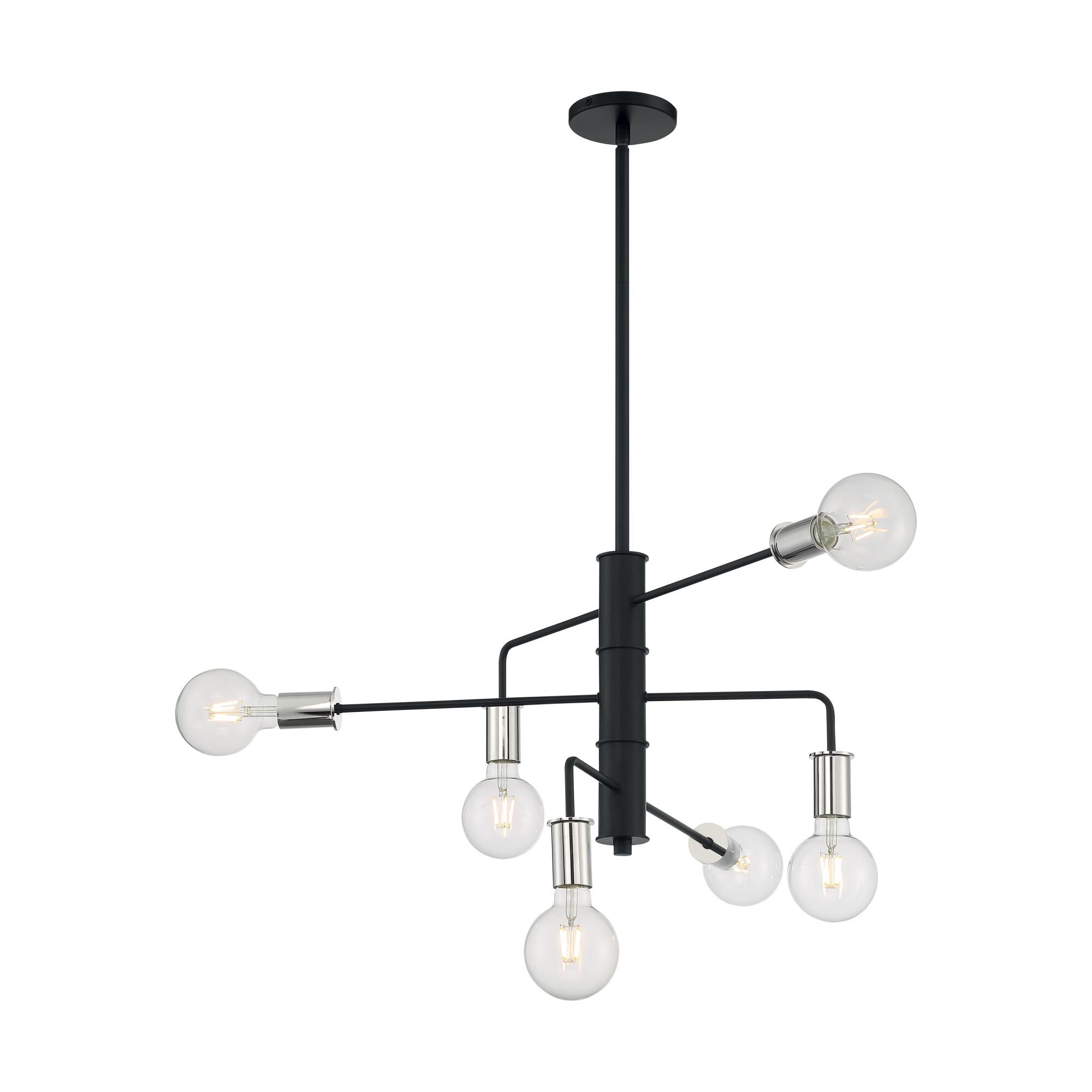 Ryder 6 Light Mini Chandelier by Nuvo Lighting