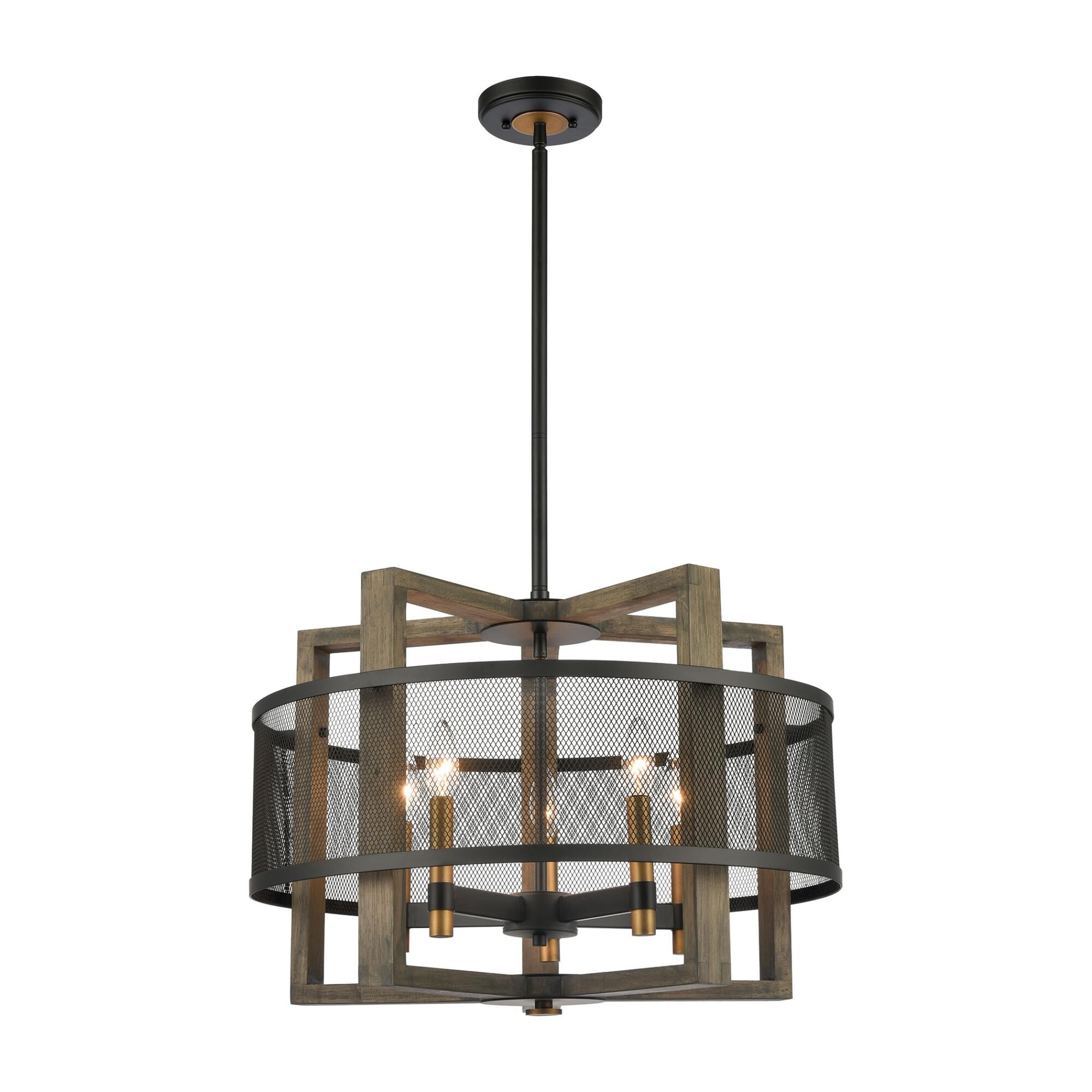 Woodbridge 22 Inch 5 Light Mini Chandelier by ELK Lighting