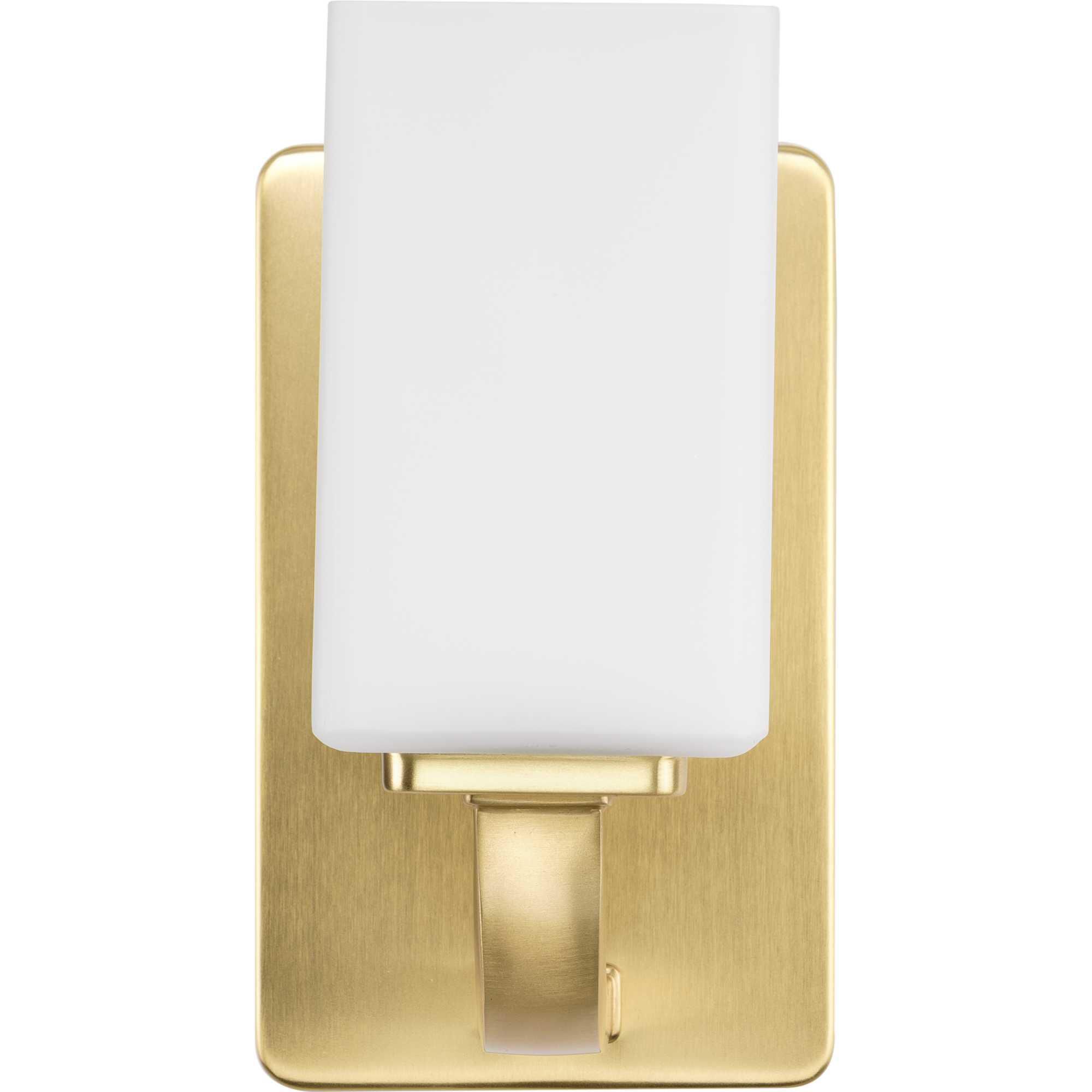 Shown in Satin Brass finish and Etched Opal glass