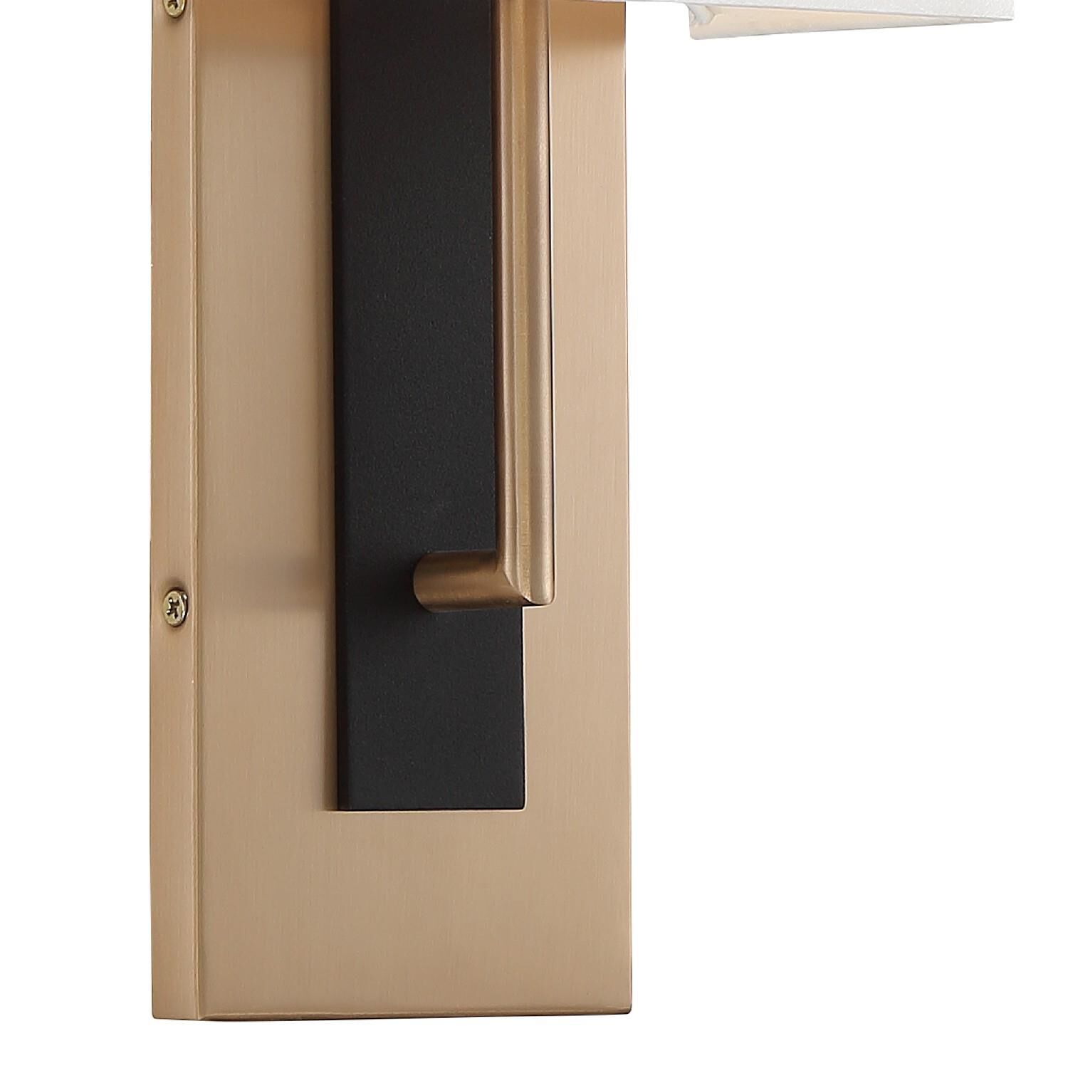 Shown in Vibrant Gold - Black Forged finish and Silk glass and Silk shade