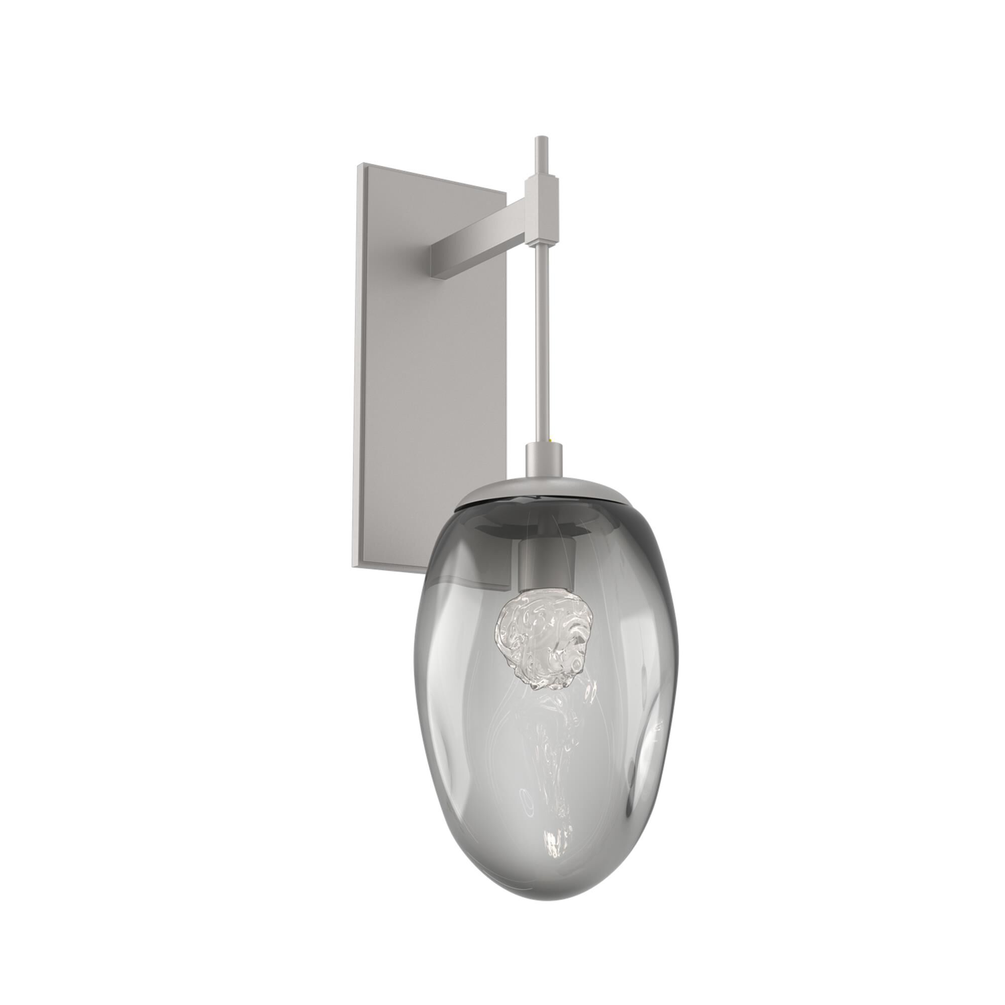 Shown in Metallic Beige Silver finish and Smoke Floret glass