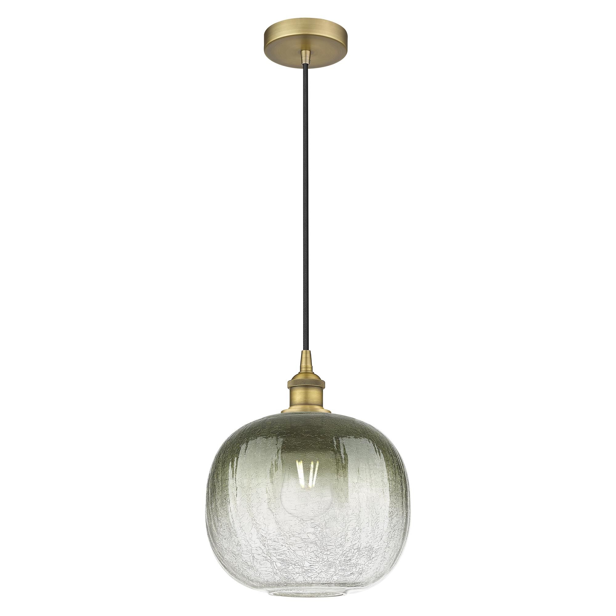 Shown in Brushed Brass finish and Slate glass