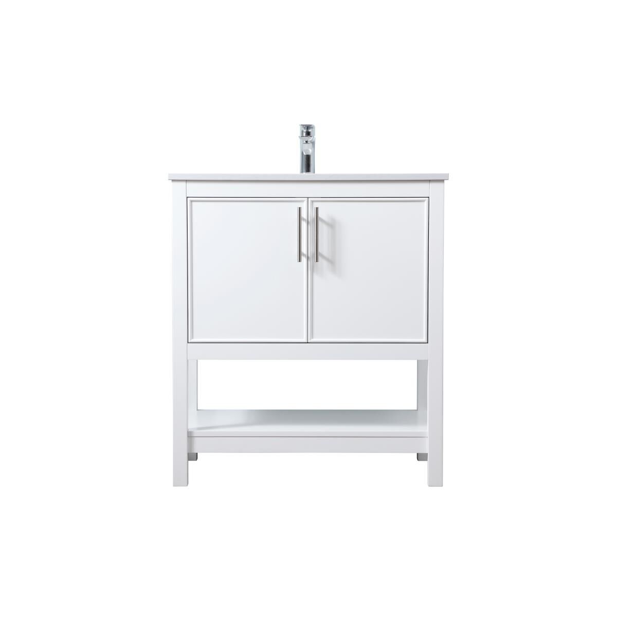 Shown in White finish