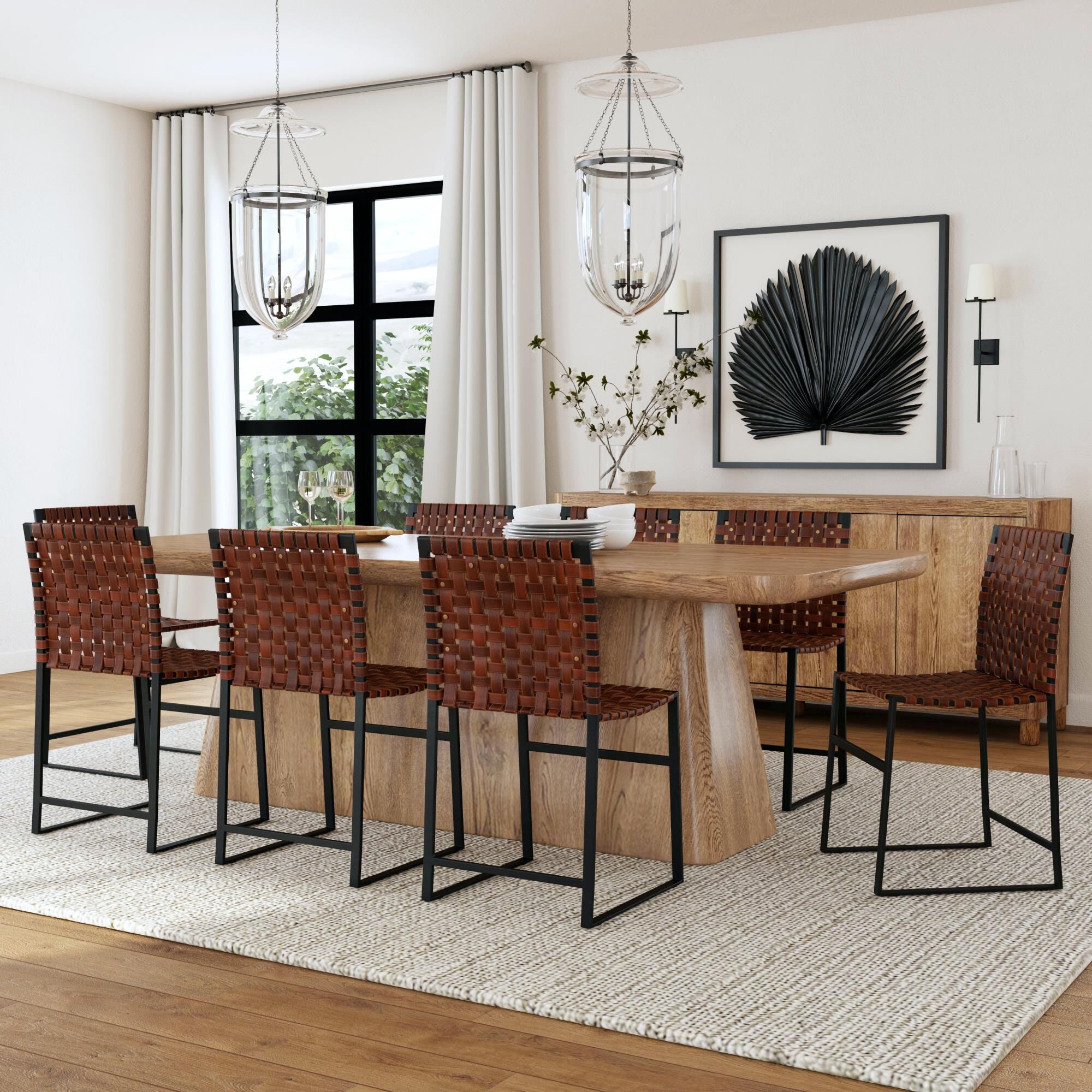 Shown in Brown Leather finish