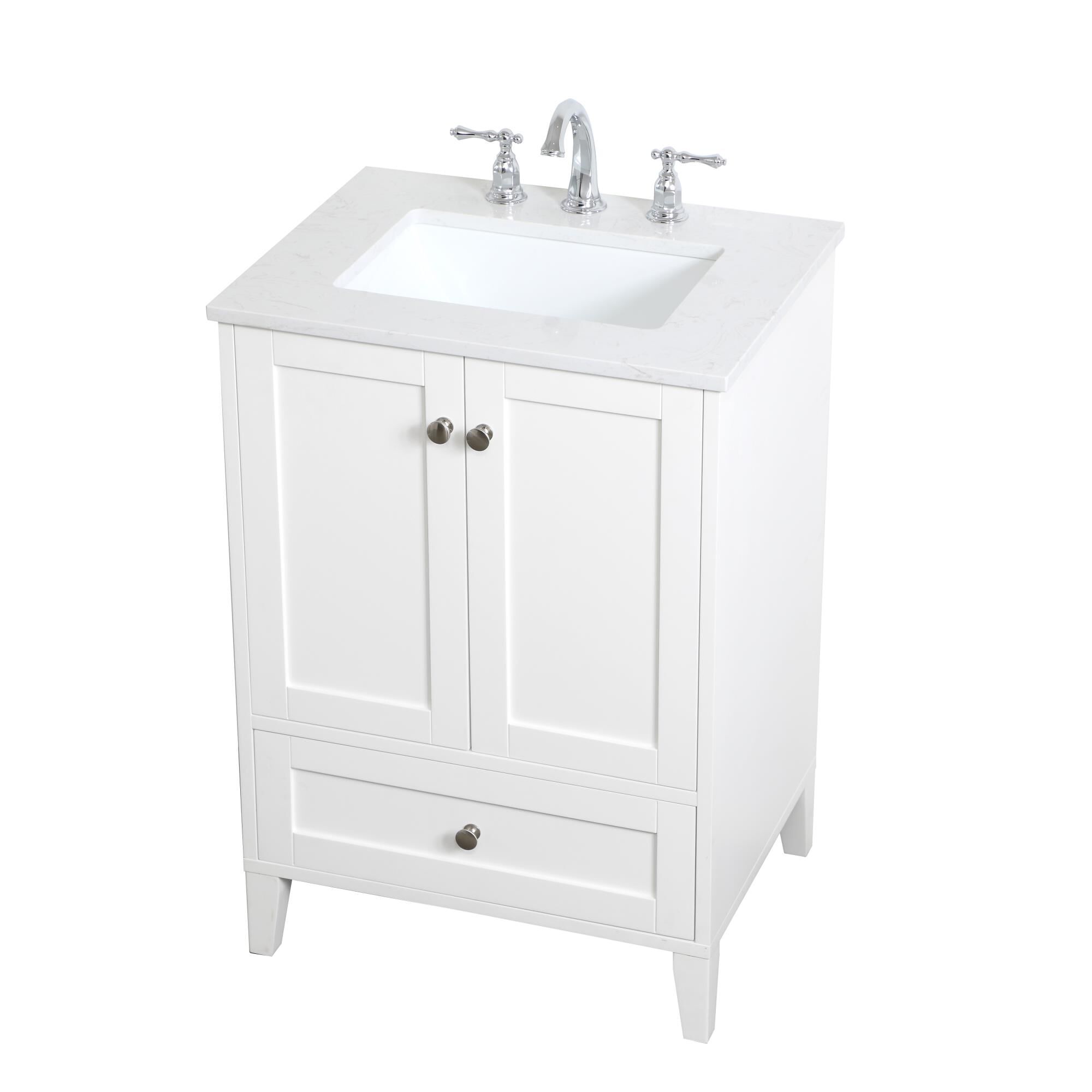 Shown in White finish