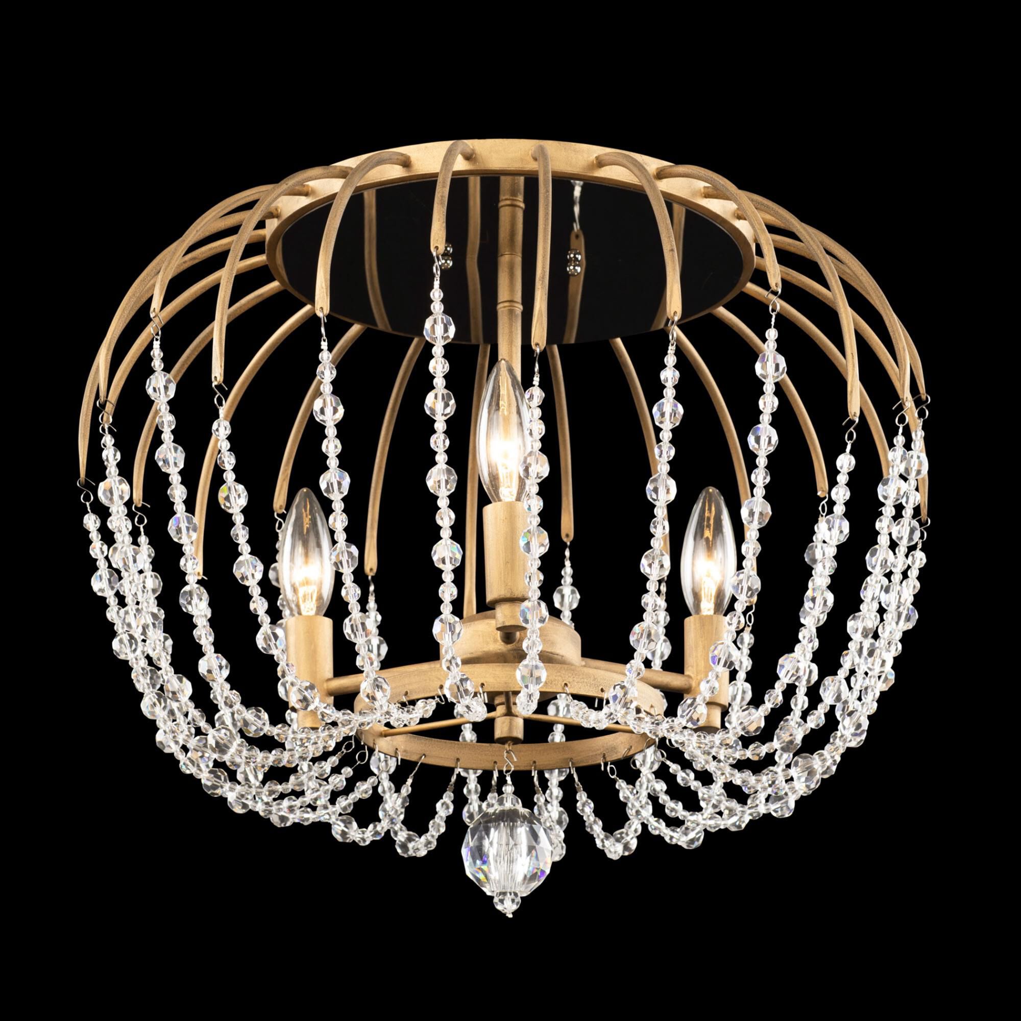 Voliere 18 Inch 3 Light Semi Flush Mount by Varaluz