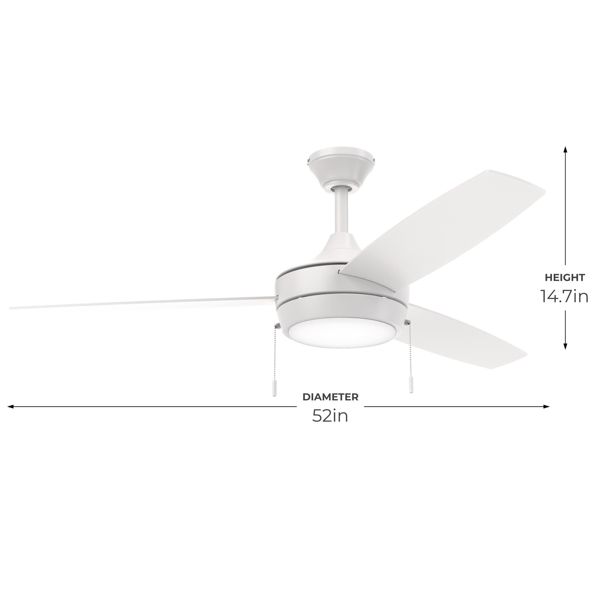 Nolyn 52 Inch Ceiling Fan with Light Kit by Progress Lighting