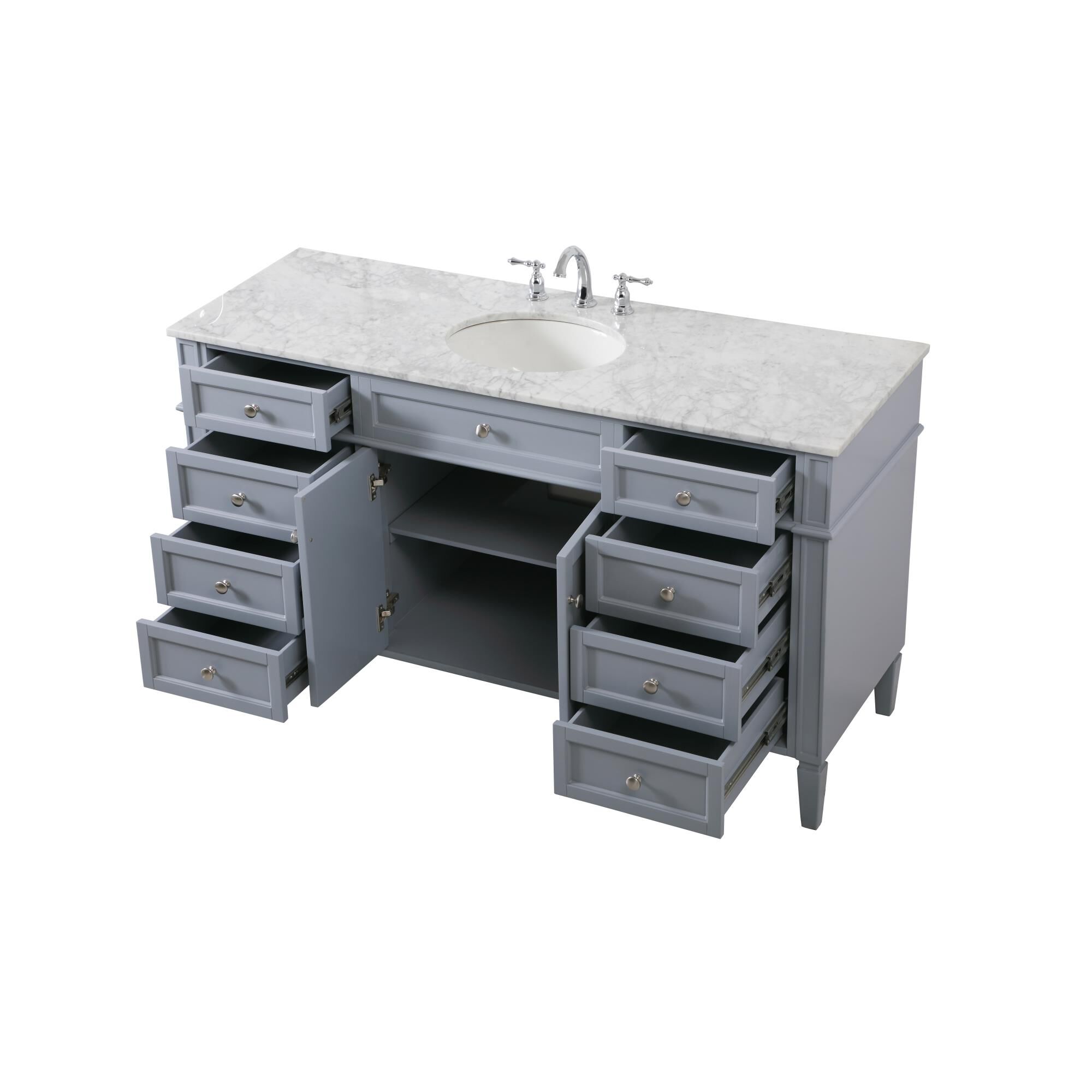 Shown in Grey finish