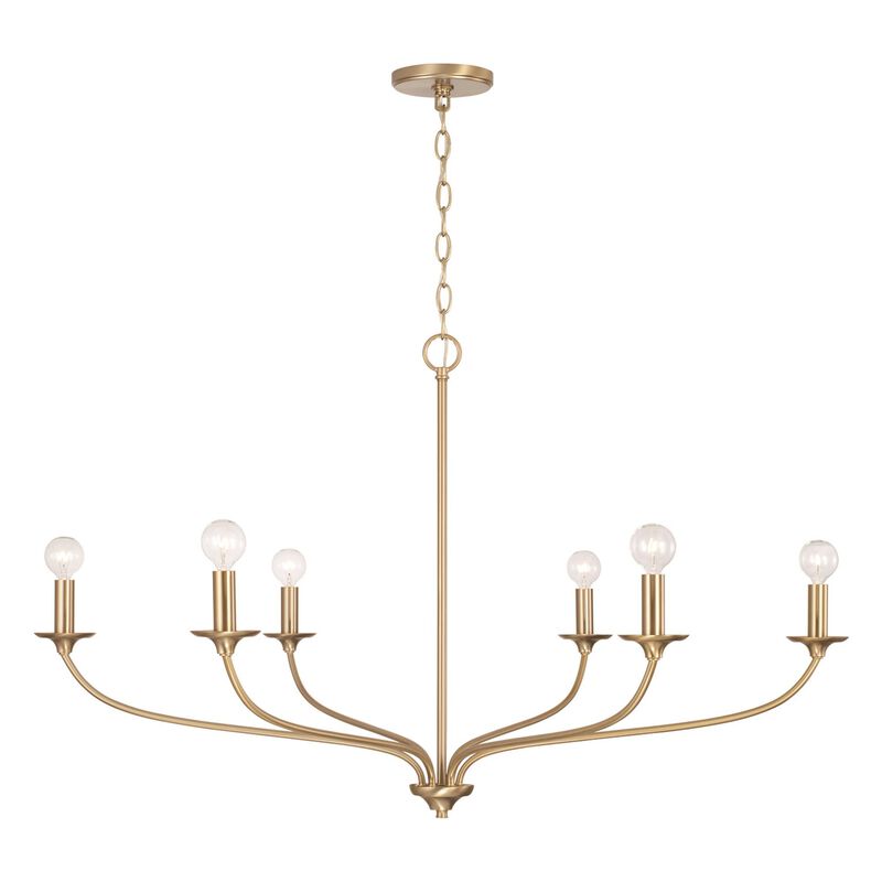 Dolan 39 Inch 6 Light Chandelier by Capital Lighting Fixture Company