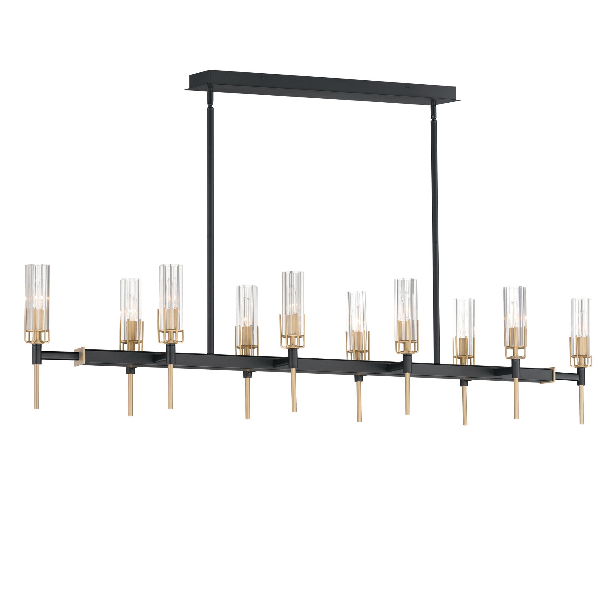 Flambeau Large Linear Chandelier,