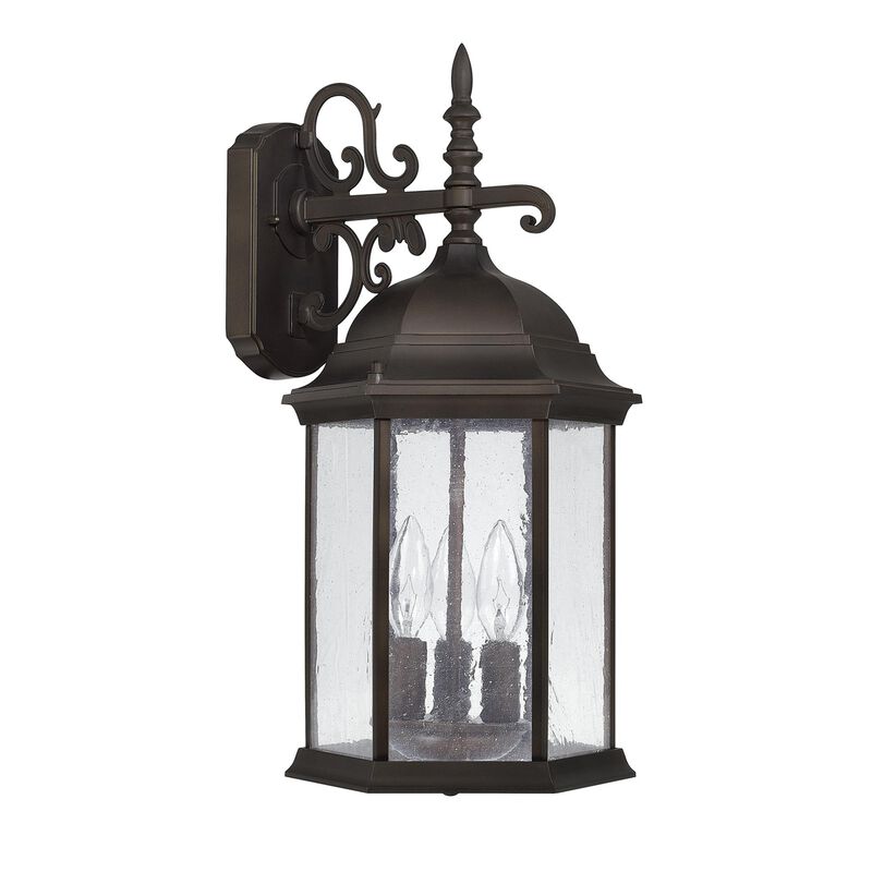 Main Street 19 Inch Tall 3 Light Outdoor Wall Light by Capital Lighting Fixture Company