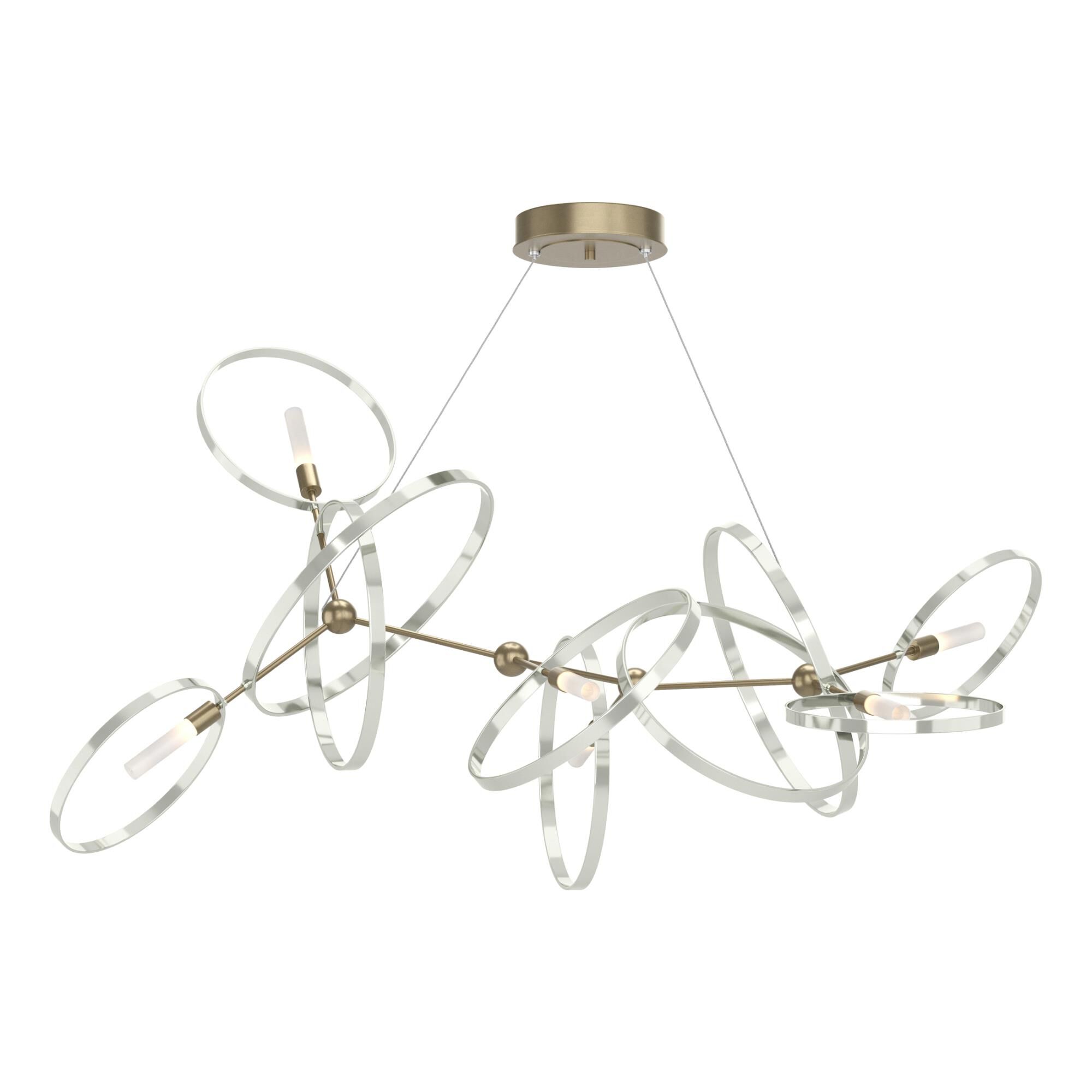 Celesse 59 Inch 6 Light Linear Suspension Light by Hubbardton Forge