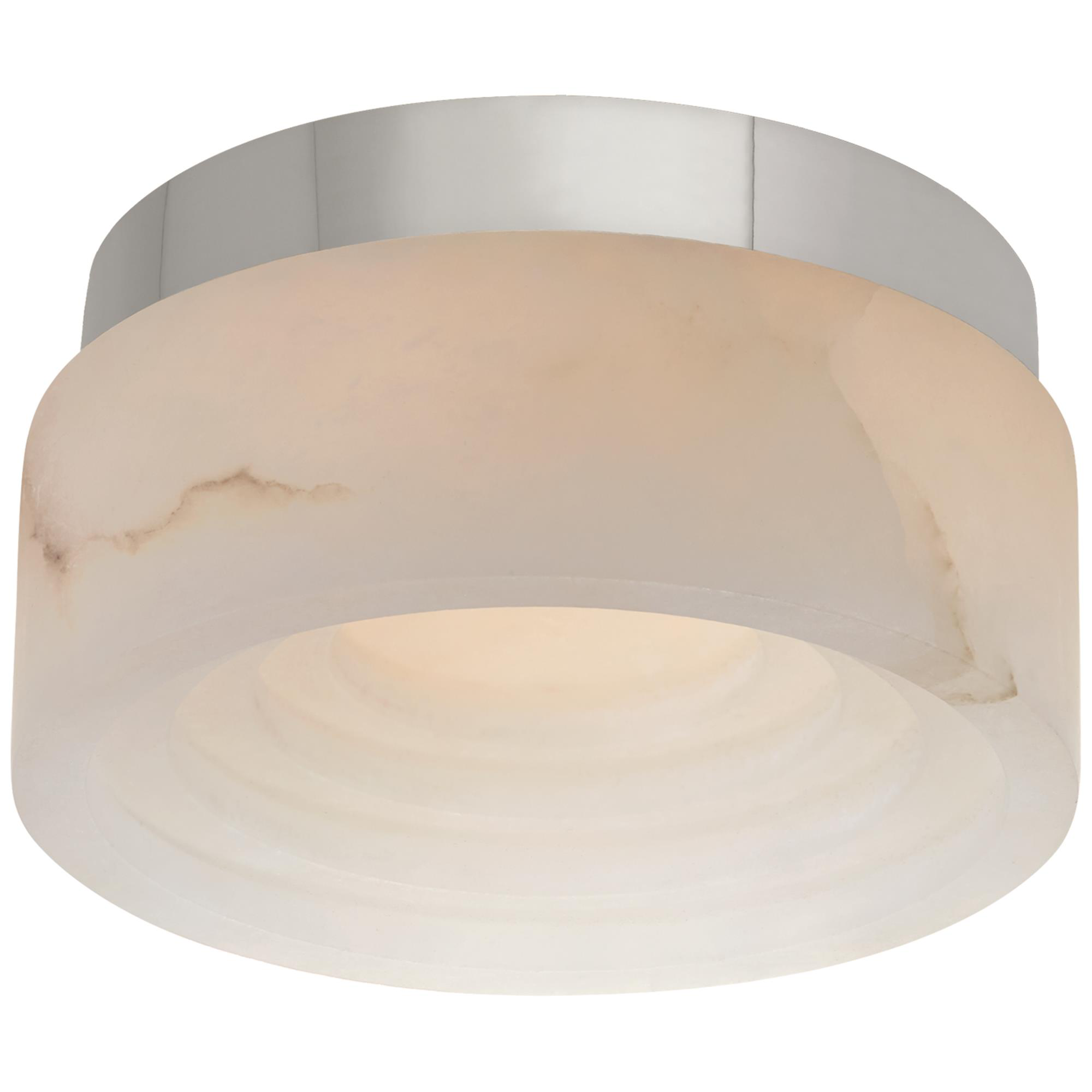 Shown in Polished Nickel finish and Alabaster shade