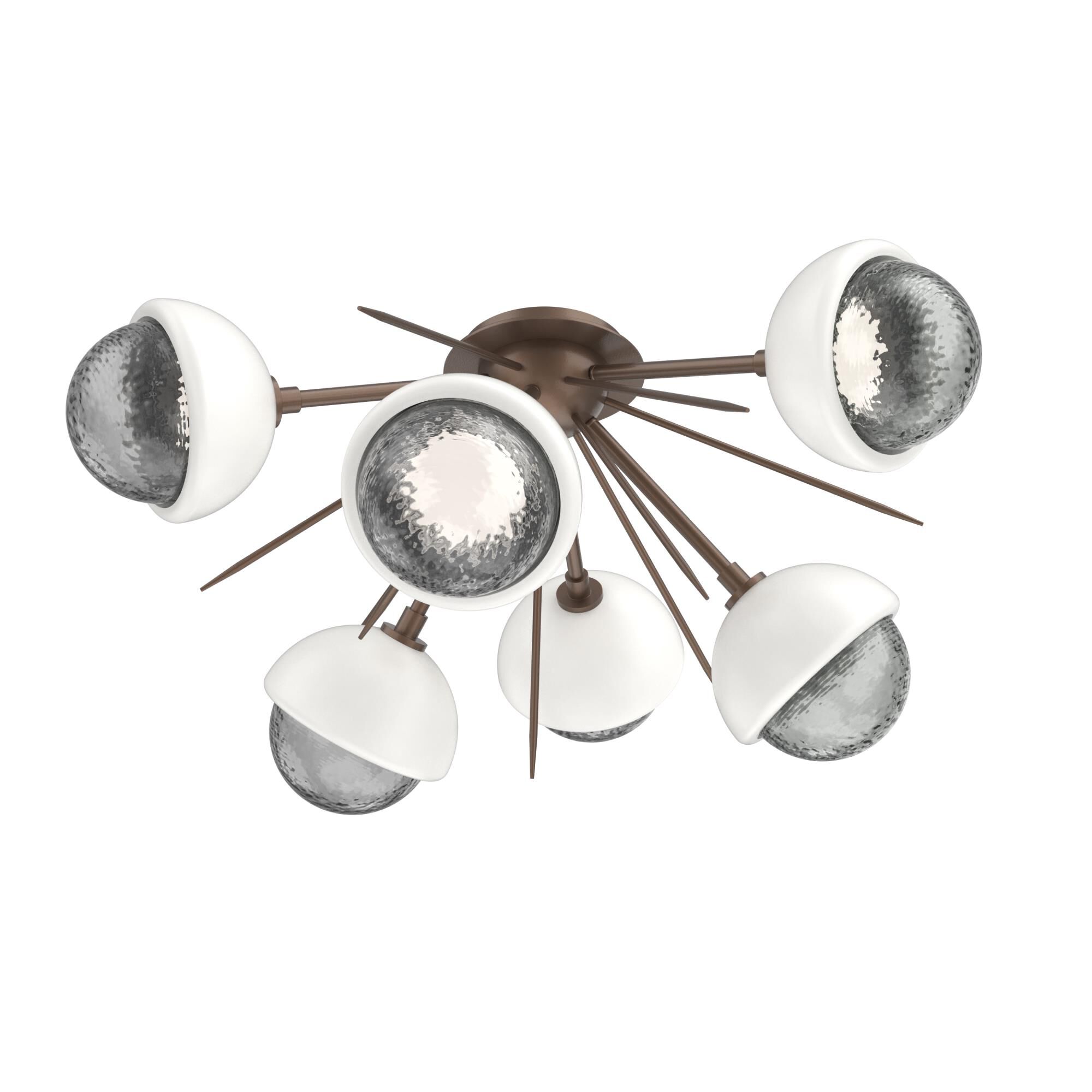 Levi Wilson Cabochon 28 Inch Semi Flush Mount by Hammerton Studio