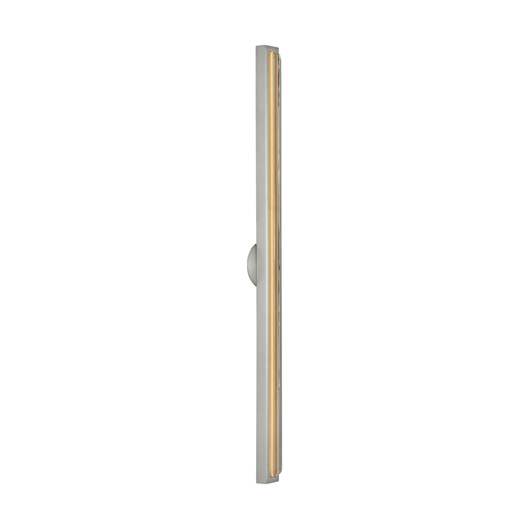 Shown in Satin Nickel finish and Clear Crystal glass
