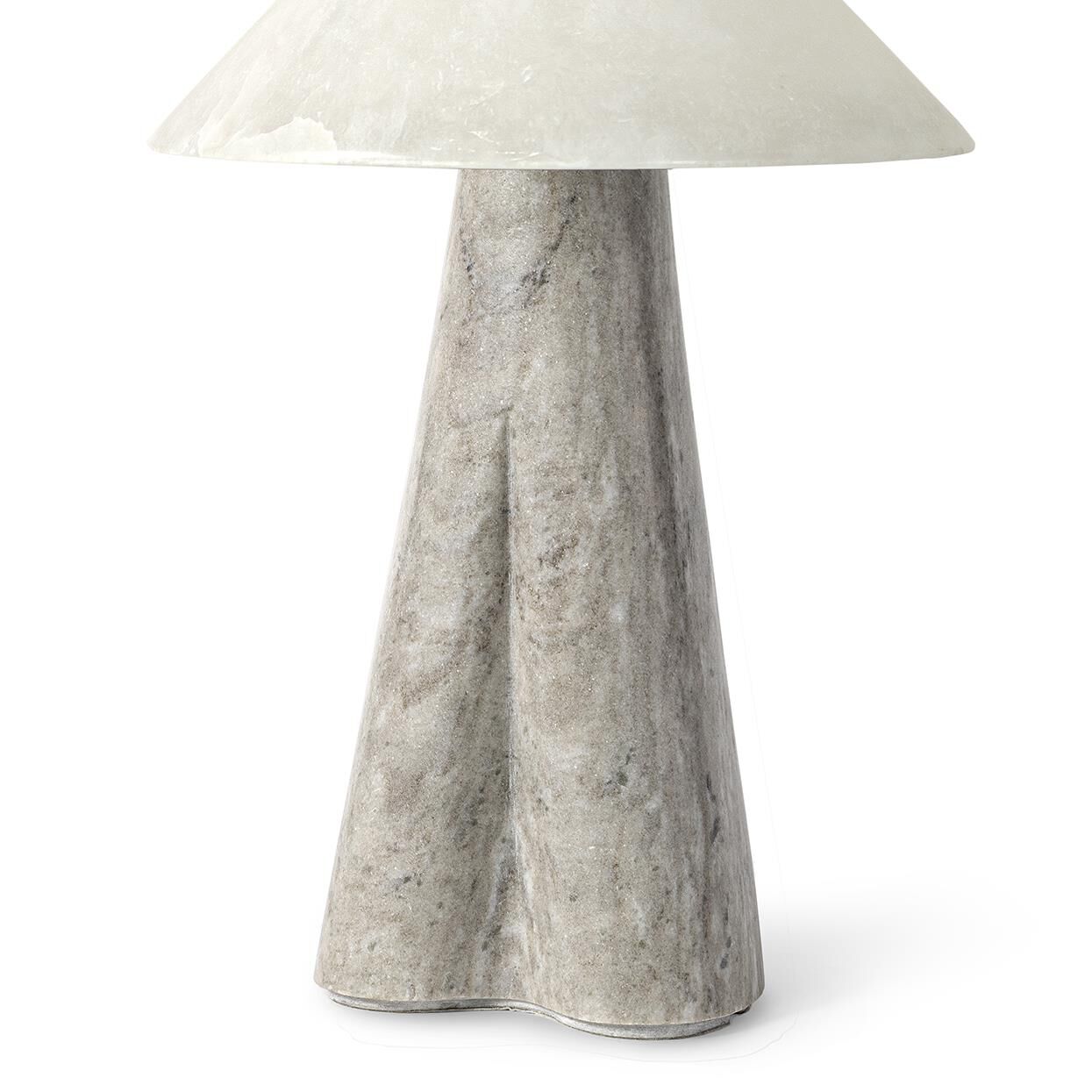 Shown in Natural finish and Alabaster  shade