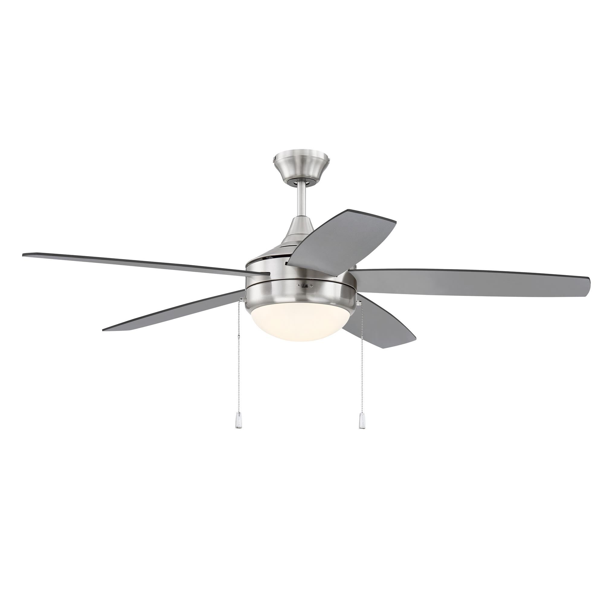 Shown in Brushed Polished Nickel finish and Frost White glass and Yes shade
