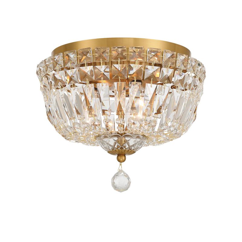 Roslyn 10 Inch 3 Light Flush Mount by Crystorama