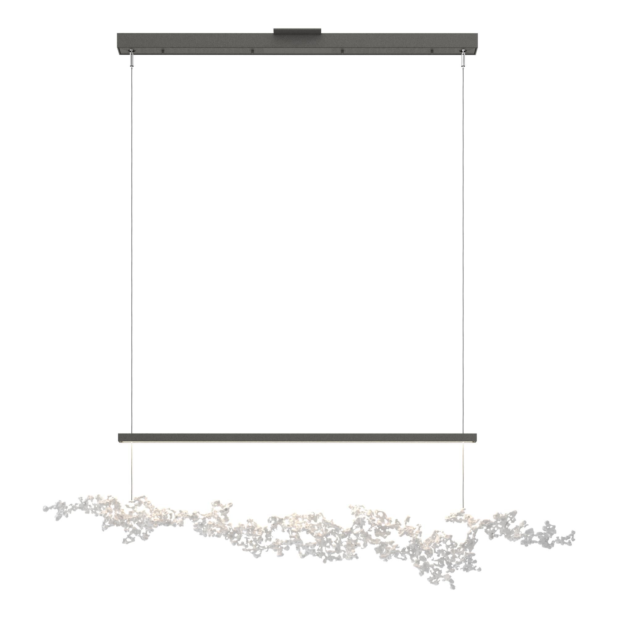 Shown in Natural Iron finish and White Aluminum shade