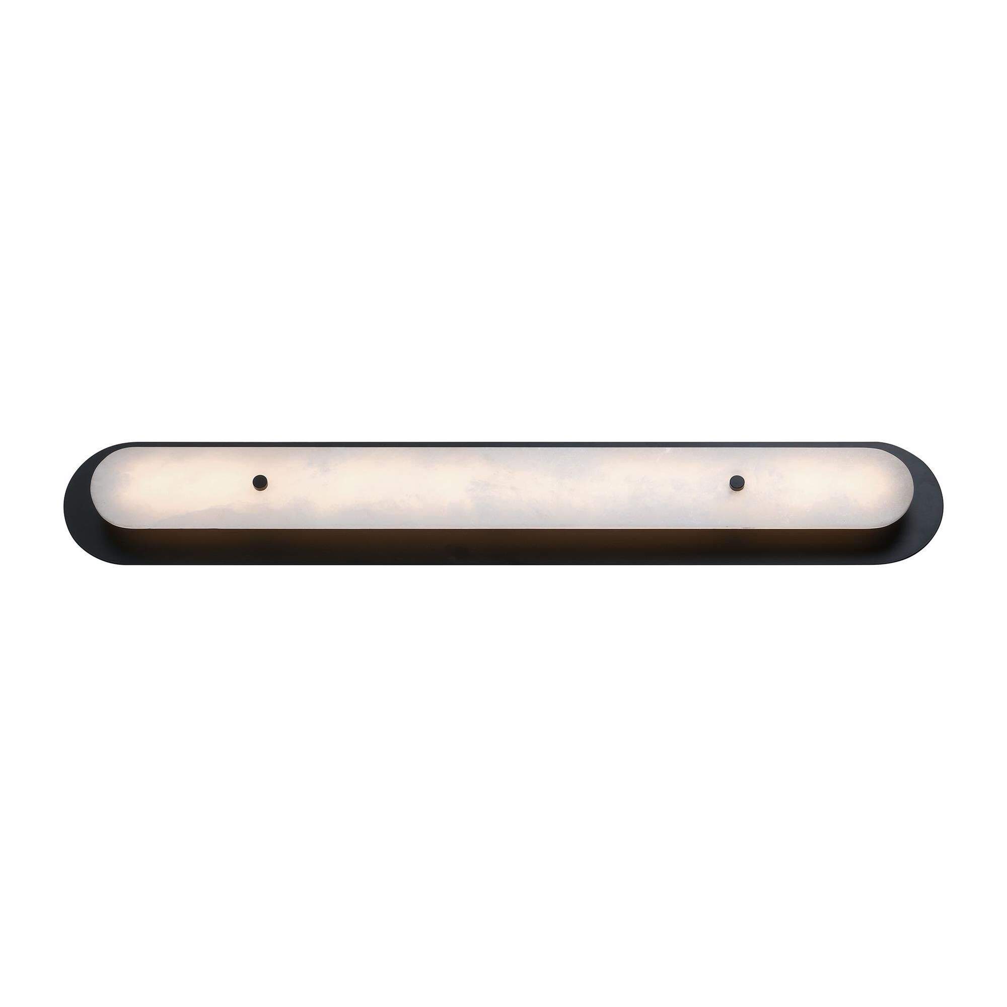 Shown in Black finish and Alabaster glass