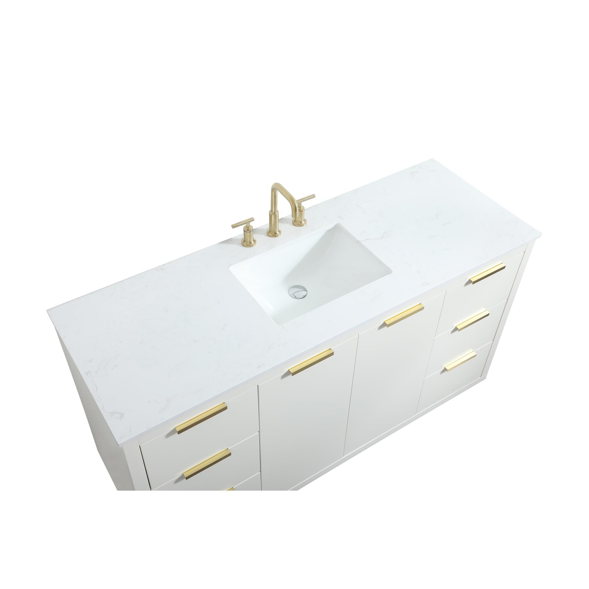 Shown in White finish