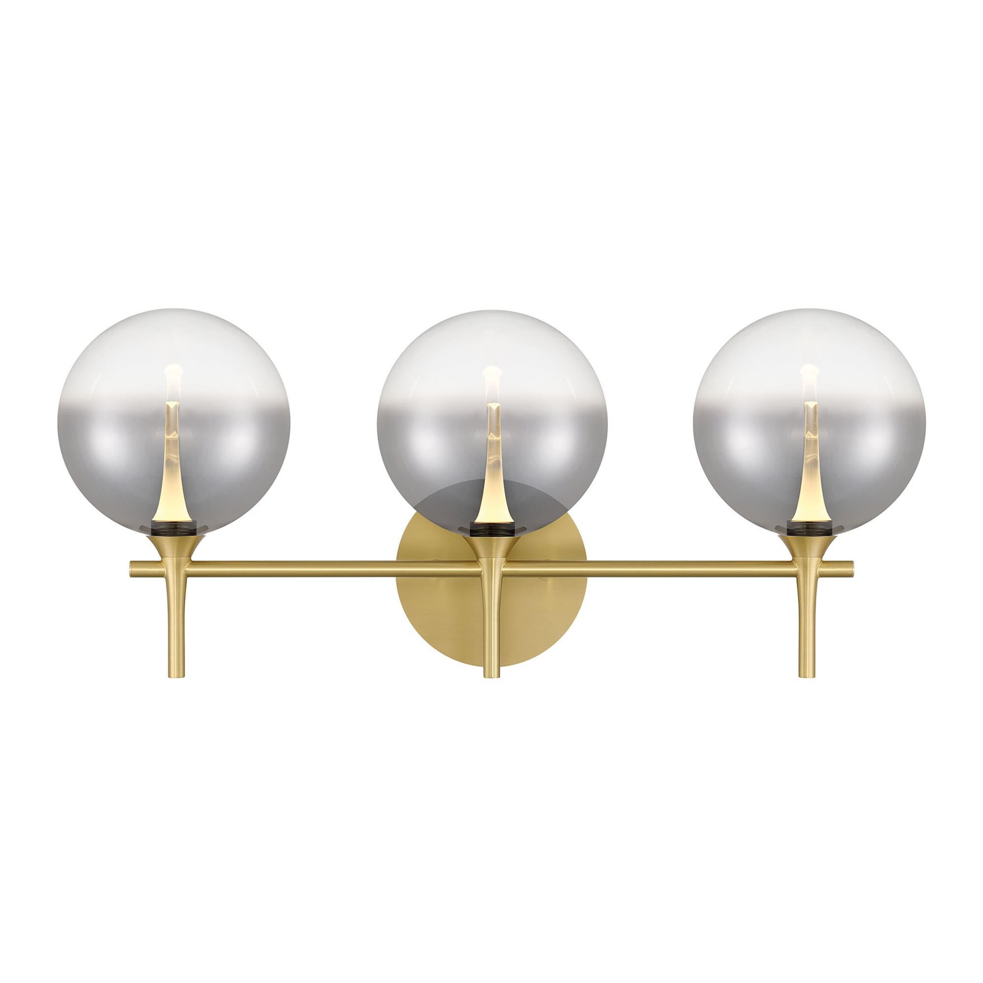 Shown in Gold finish and Smoked glass