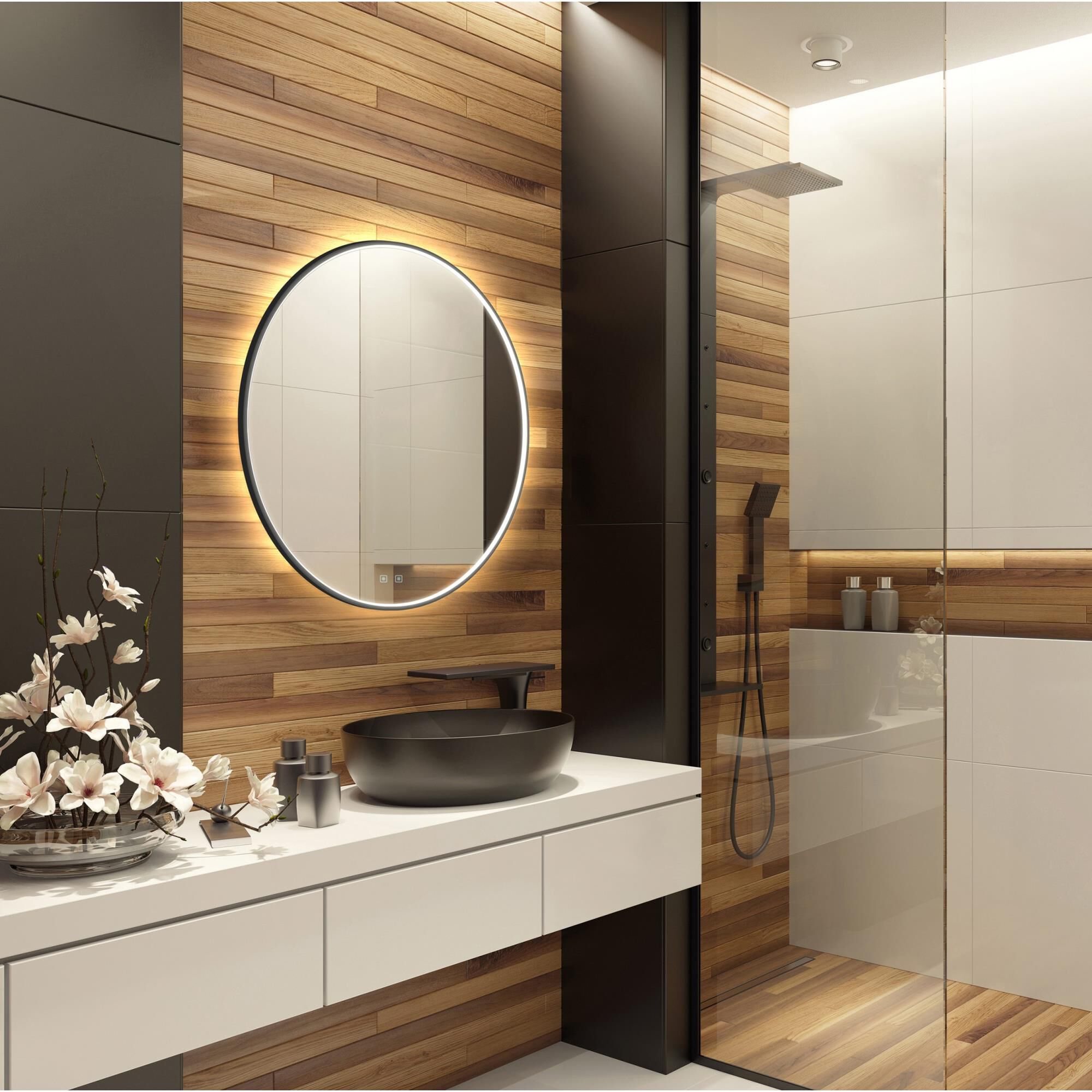 Brilliance LED Lighted Mirrors by Electric Mirror